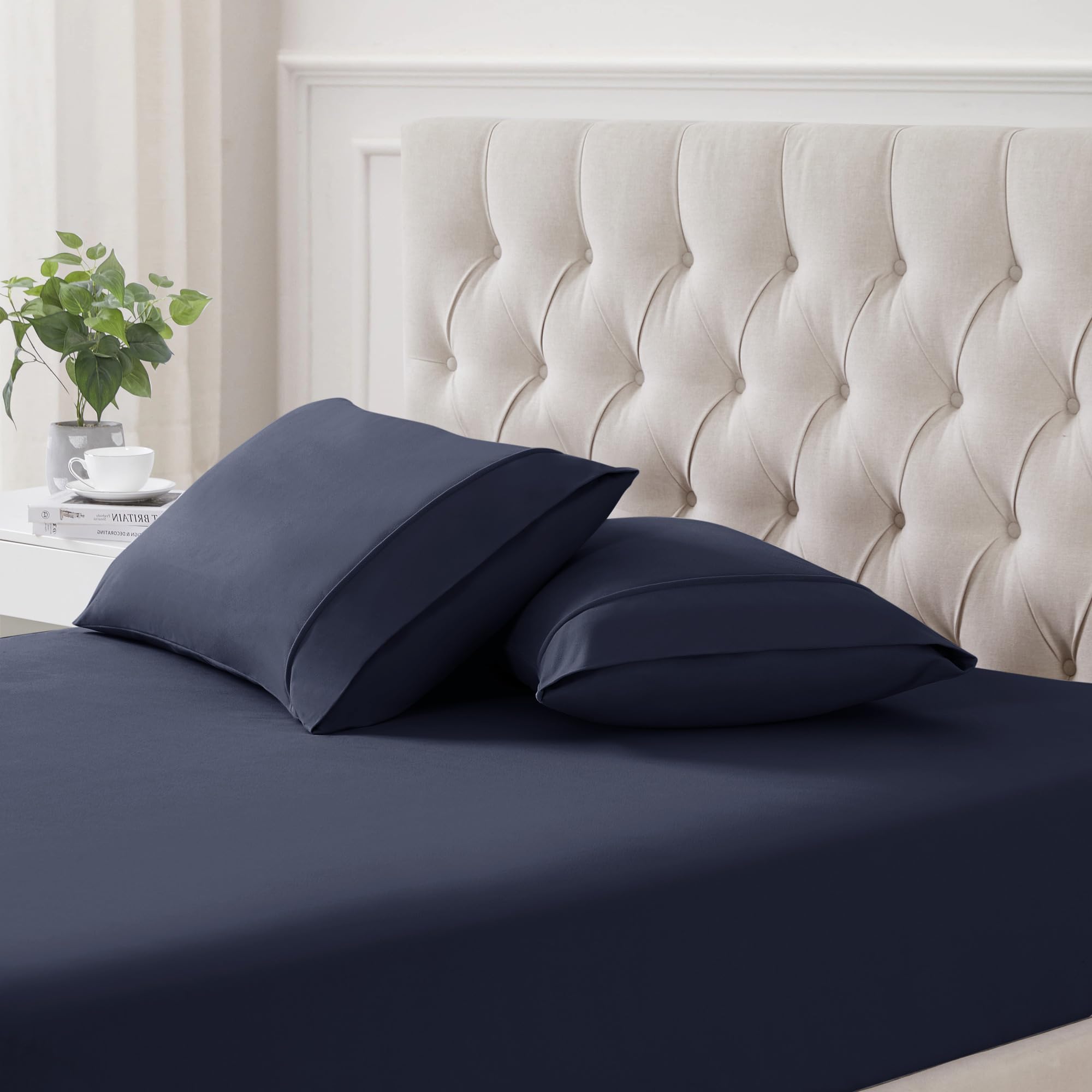 Juego De Fundas De Almohada Sweet Home Collection, Franela Estándar, 2 Unidades - Venta Internacional.