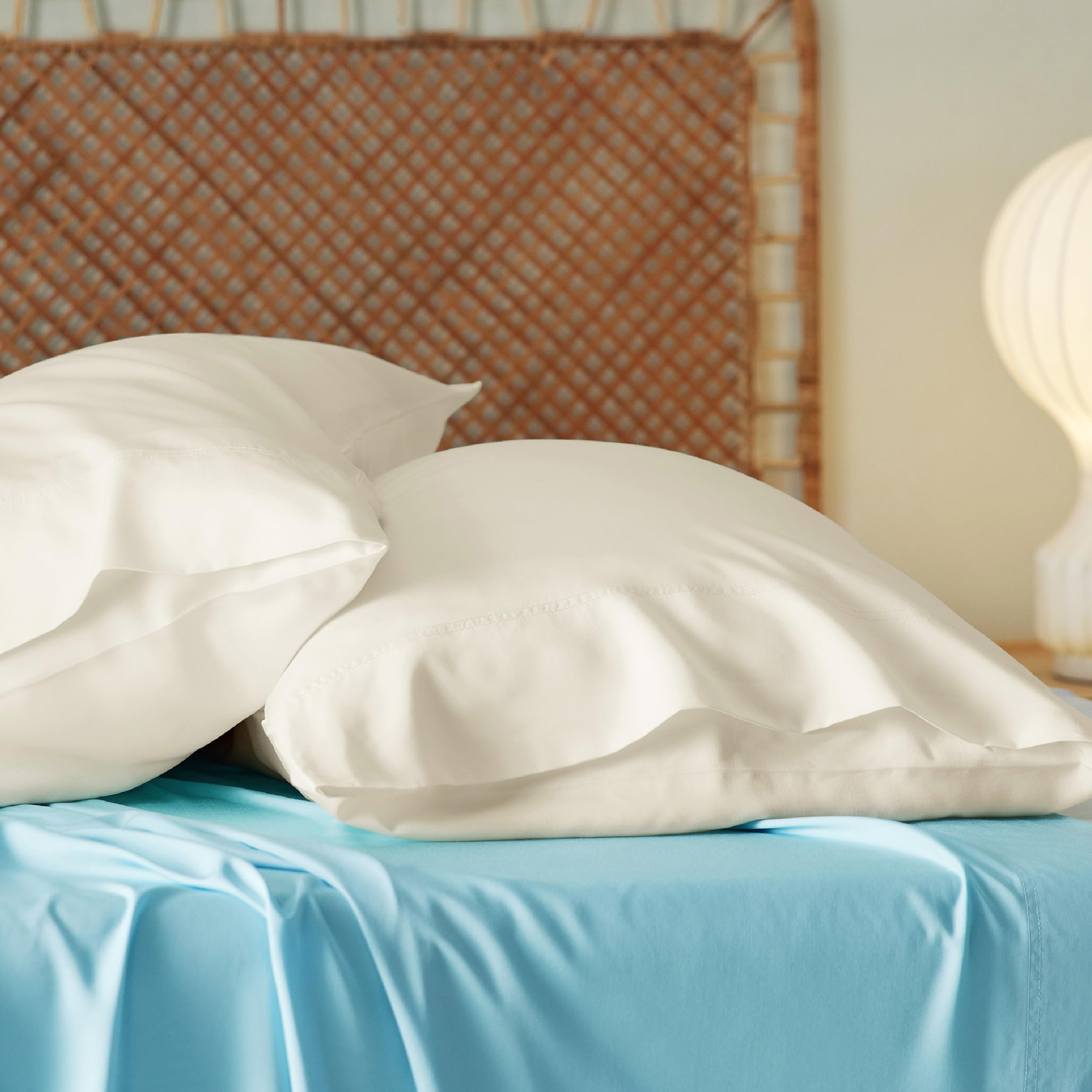 Foto 5 pulgar | Fundas De Almohada Bedsure King Size, Rayón Y Bambú, Crema Refrescante - Venta Internacional.