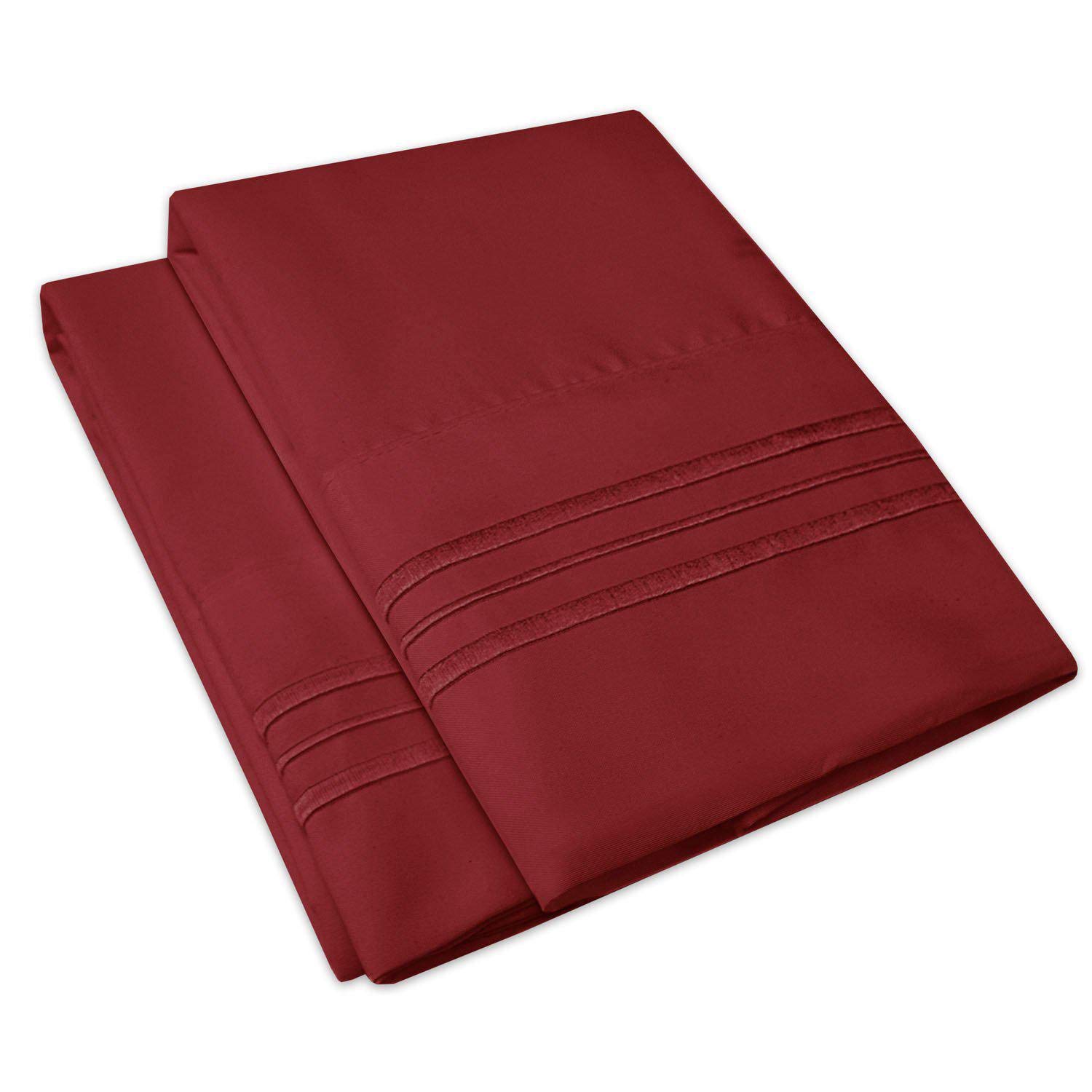 Foto 4 pulgar | Funda De Almohada Sweet Home Collection 1500 Series King Burgundy - Venta Internacional.