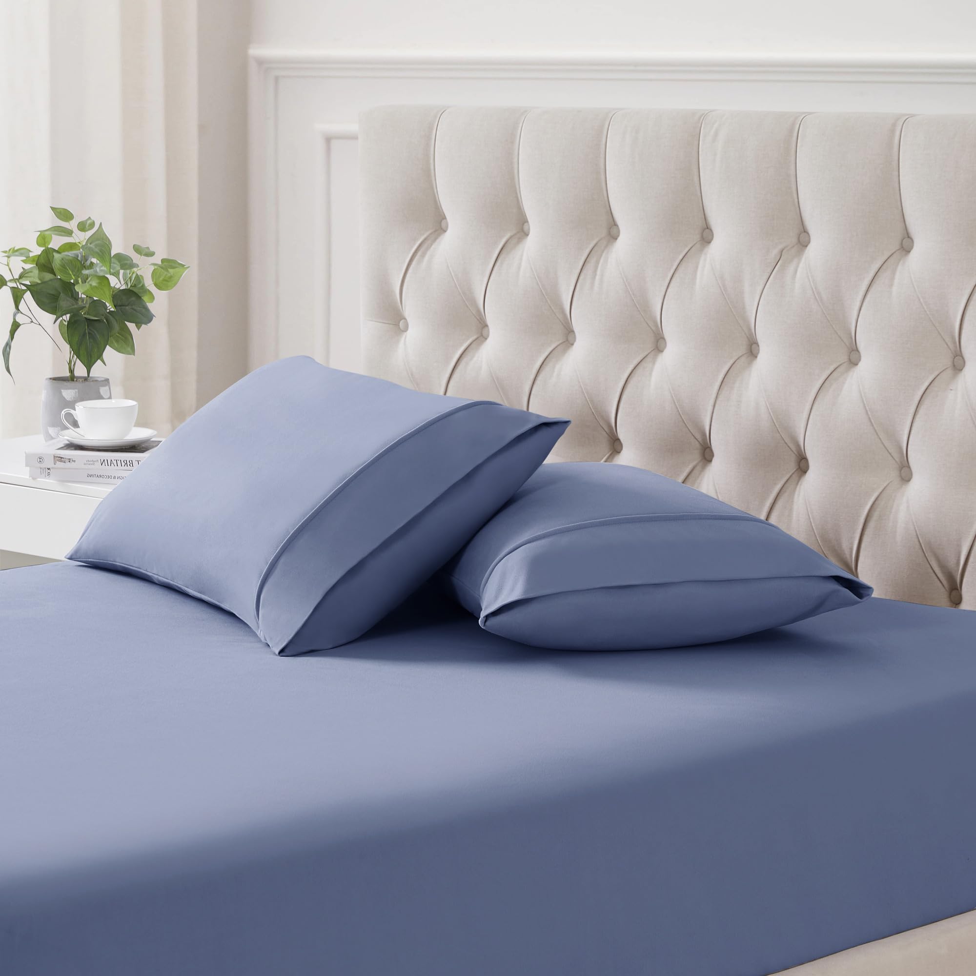 Set De Fundas De Almohada De Franela Tamaño King, Colección Sweet Home - Venta Internacional.