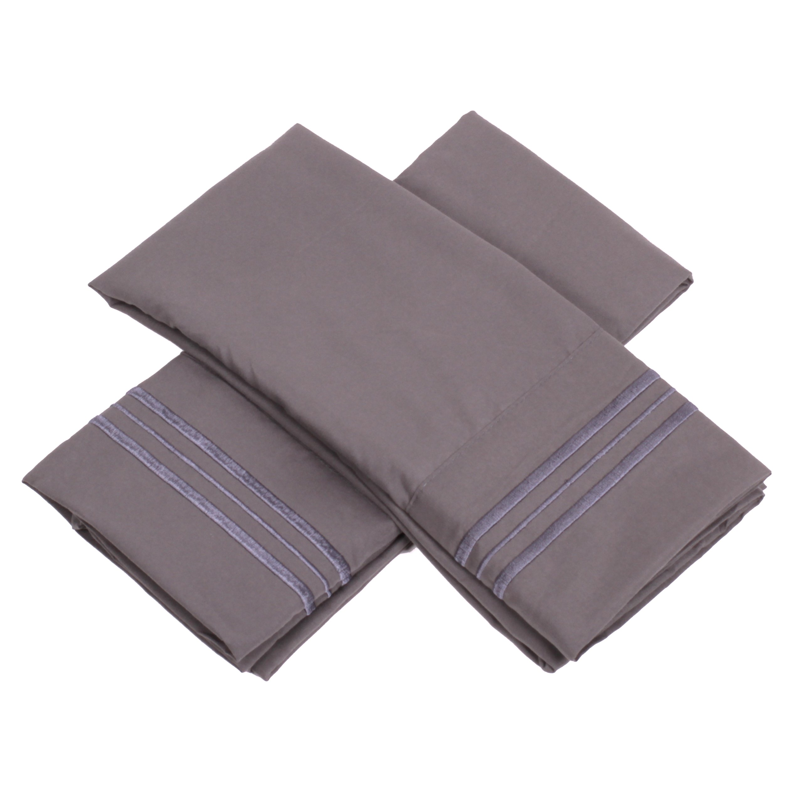 Funda De Almohada Sweet Home Collection 1500 Series Standard Grey - Venta Internacional.
