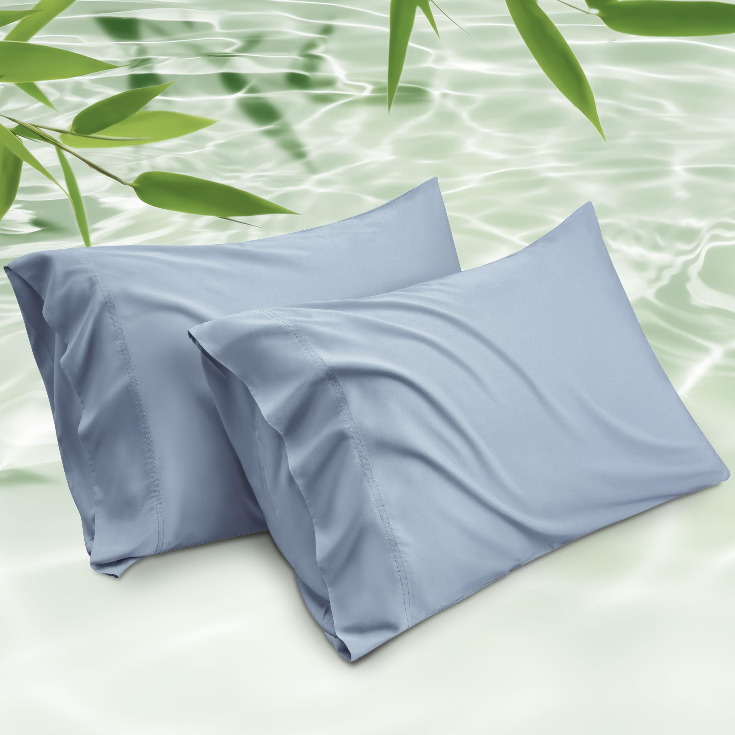 Foto 1 | Juego De 2 Fundas De Almohada Bedsure, Tamaño King, Rayón Y Bambú - Venta Internacional.