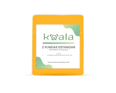 Foto 5 | Par De Fundas De Almohada Rebeca Microfibra Koala Amarillo Mango Estándar