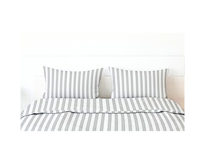 Foto 4 | Par De Fundas De Almohada Rebeca Microfibra Koala Estampada Raya Gris King Size