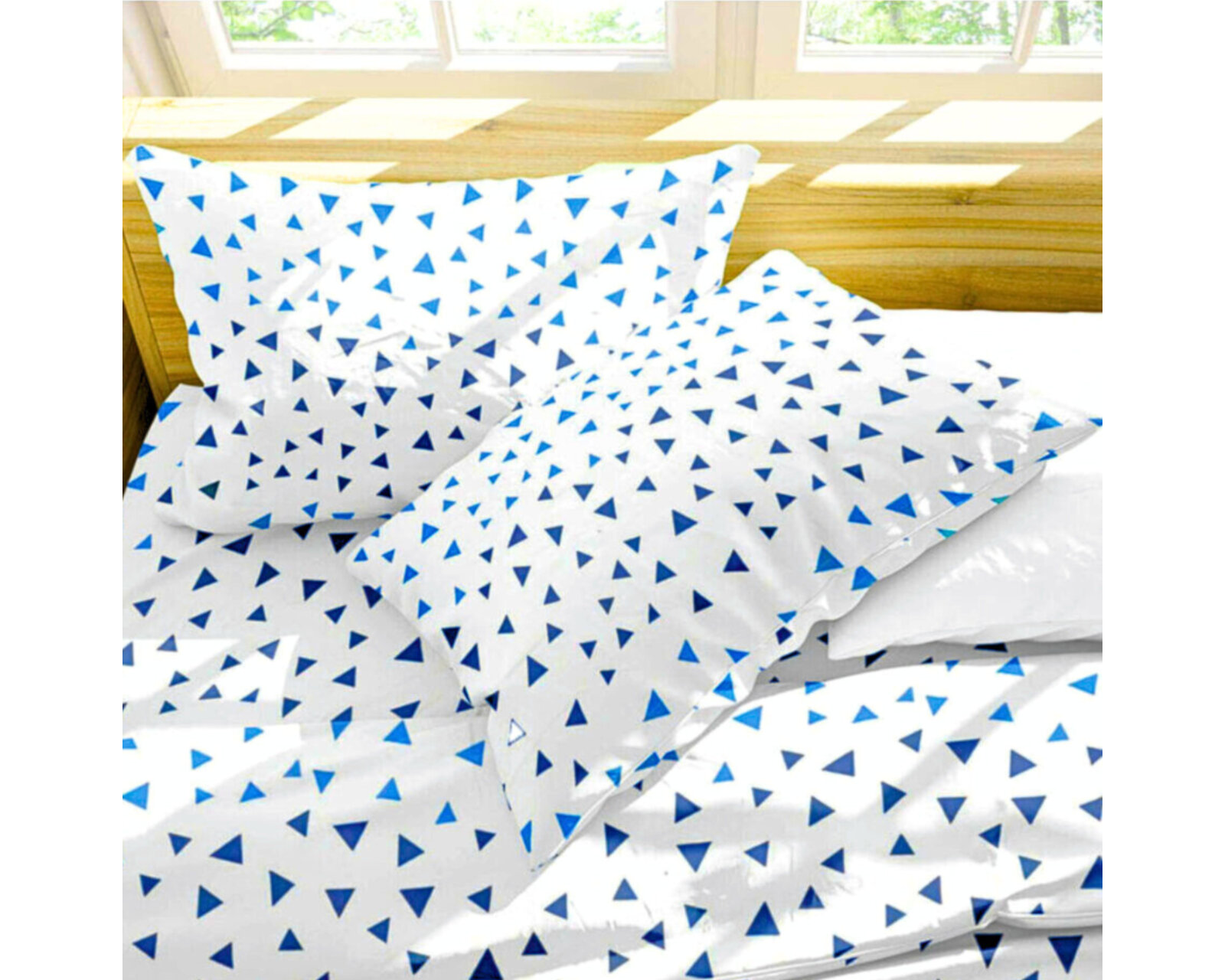 Foto 3 | Par De Fundas De Almohada Rebeca Microfibra Koala Estampada Pirámide Azul King Size