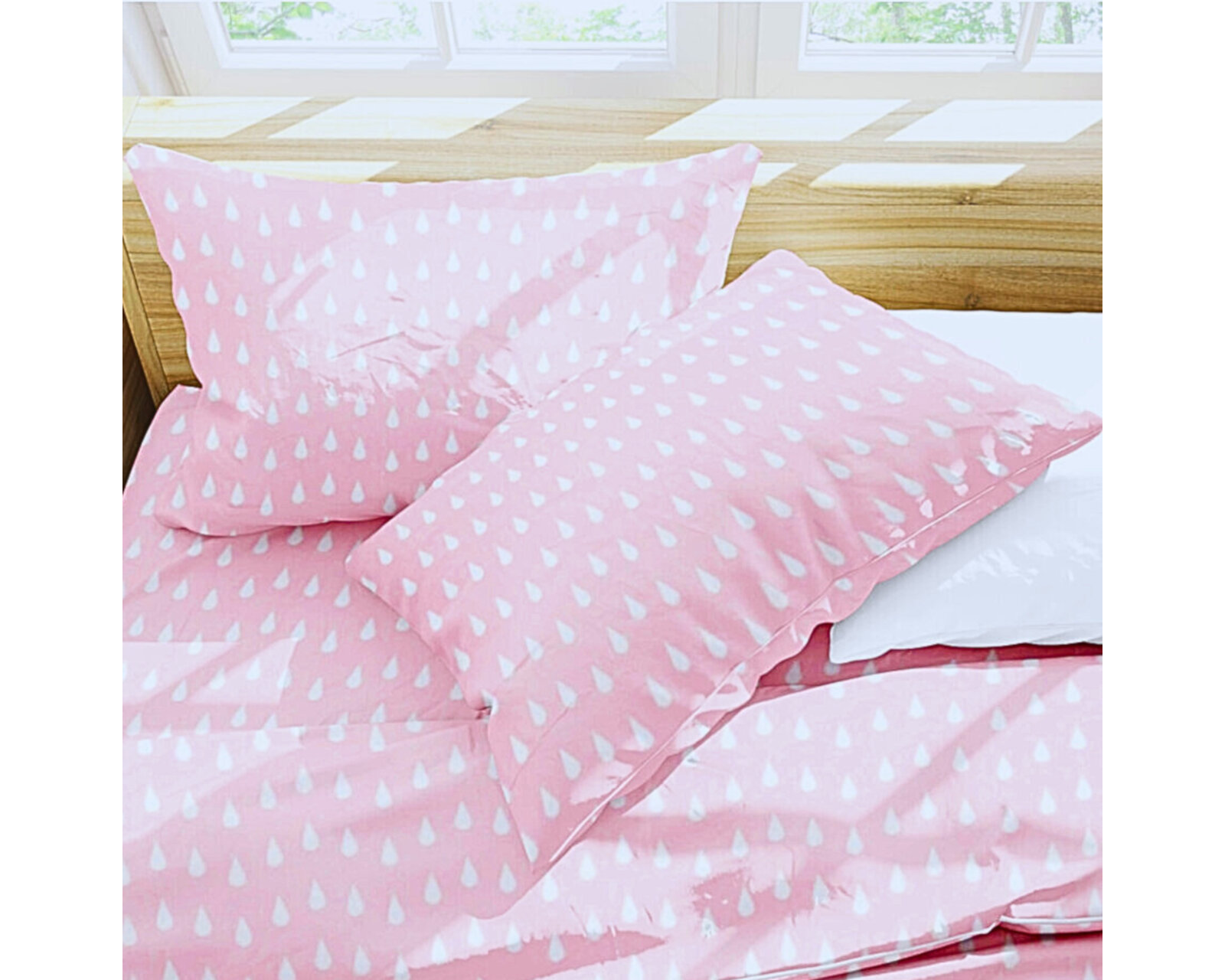 Foto 3 | Par De Fundas De Almohada Rebeca Microfibra Koala Estampada Gota Rosa King Size