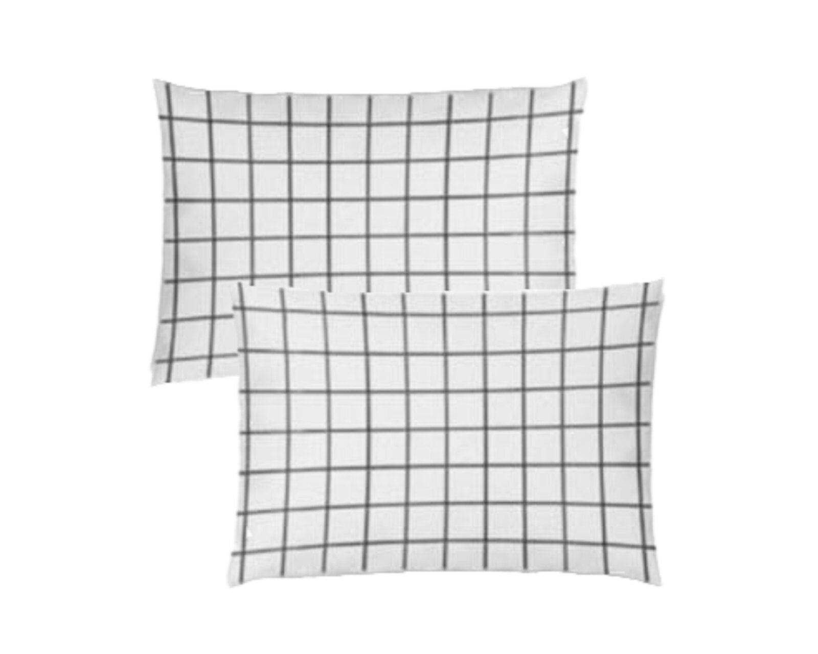 Foto 1 | Par De Fundas De Almohada Rebeca Microfibra Koala Estampada Cuadro Gris Estándar