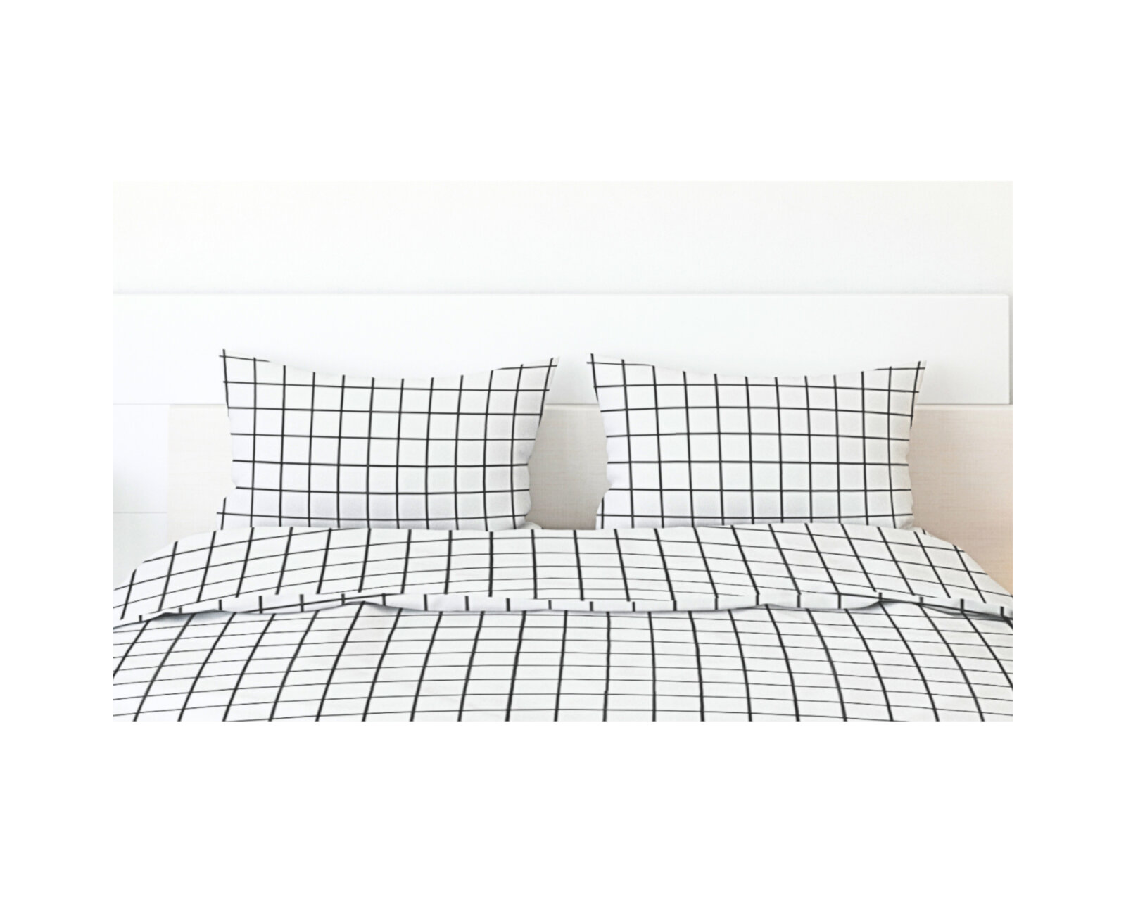 Foto 4 | Par De Fundas De Almohada Rebeca Microfibra Koala Estampada Cuadro Gris Estándar