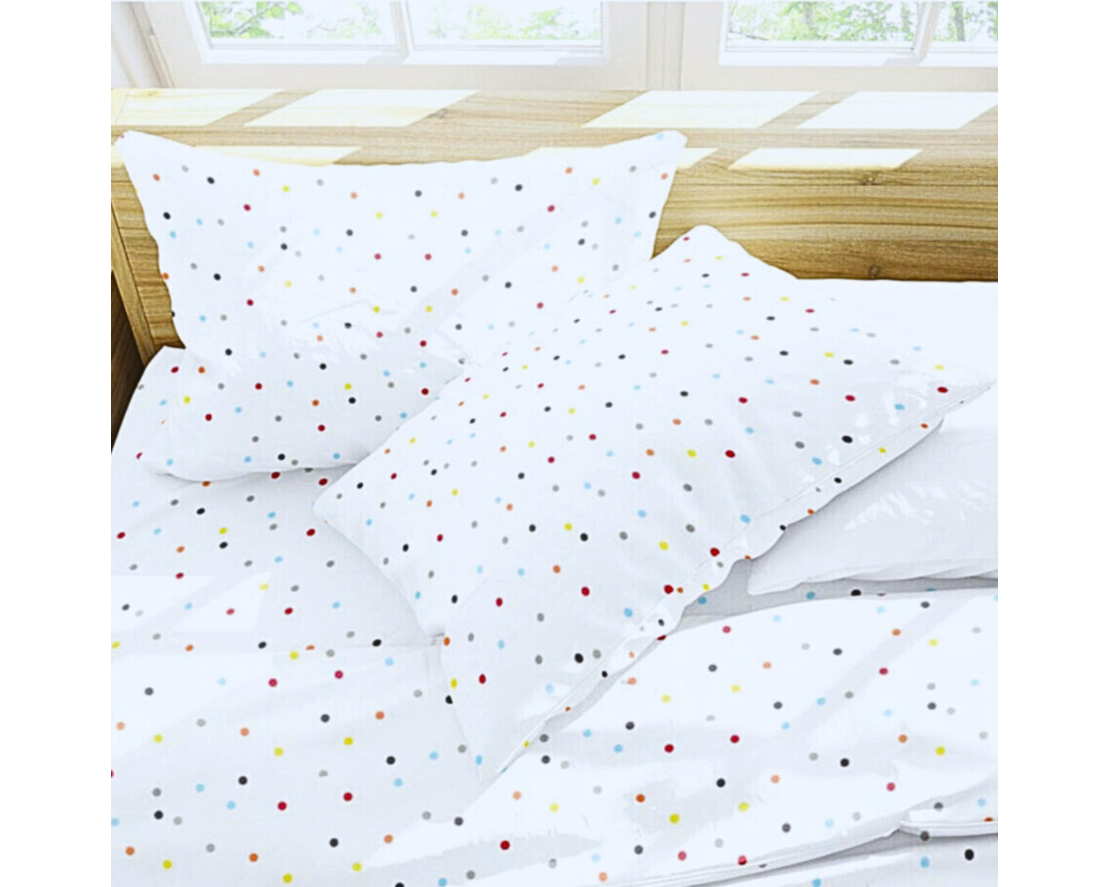 Foto 4 pulgar | Par De Fundas De Almohada Rebeca Microfibra Koala Estampada Confeti King Size
