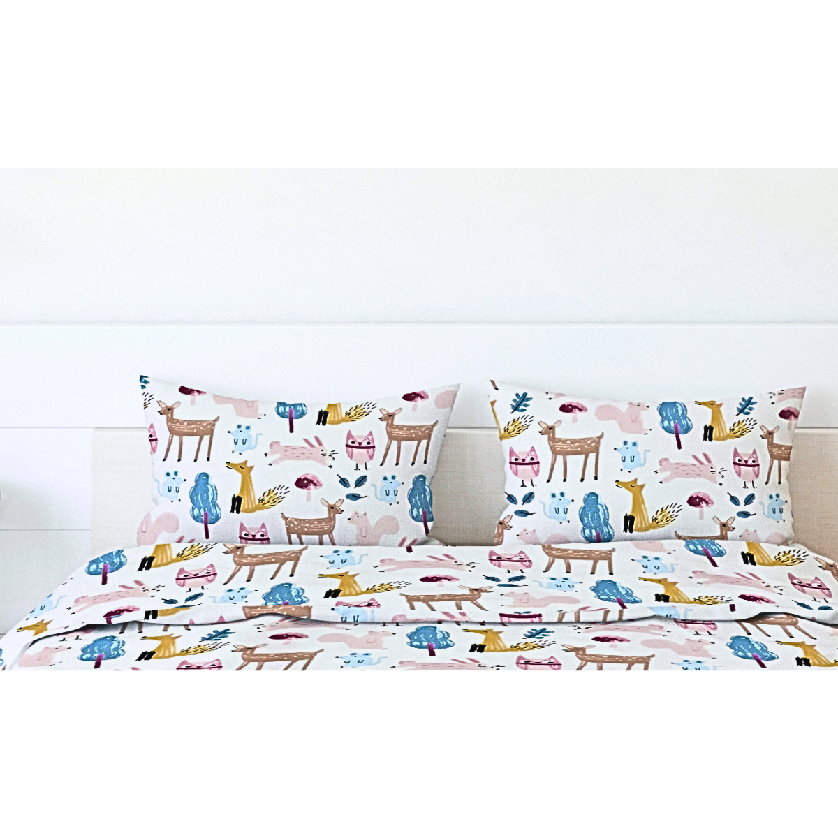 Foto 5 pulgar | Par De Fundas De Almohada Rebeca Microfibra Koala Estampada Fauna King Size