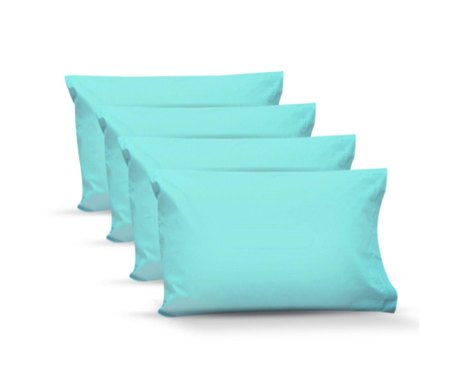 4 Fundas De Almohada Rebeca Algodón Percal 200 Agua Estándar