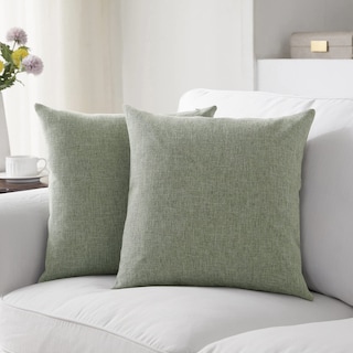 Foto 1 | Fundas De Almohada Meekio Dark Sage Linen, 50 X 50 Cm, Juego De 2 - Venta Internacional.