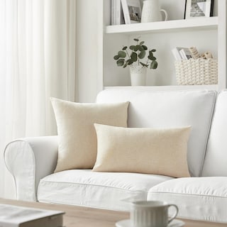 Foto 2 | Fundas De Almohada Meekio De Lino Beige Claro, 50 X 50 Cm, Juego De 2 - Venta Internacional.