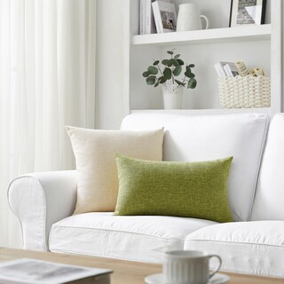 Foto 3 | Fundas De Almohada Meekio De Lino Beige Claro, 50 X 50 Cm, Juego De 2 - Venta Internacional.