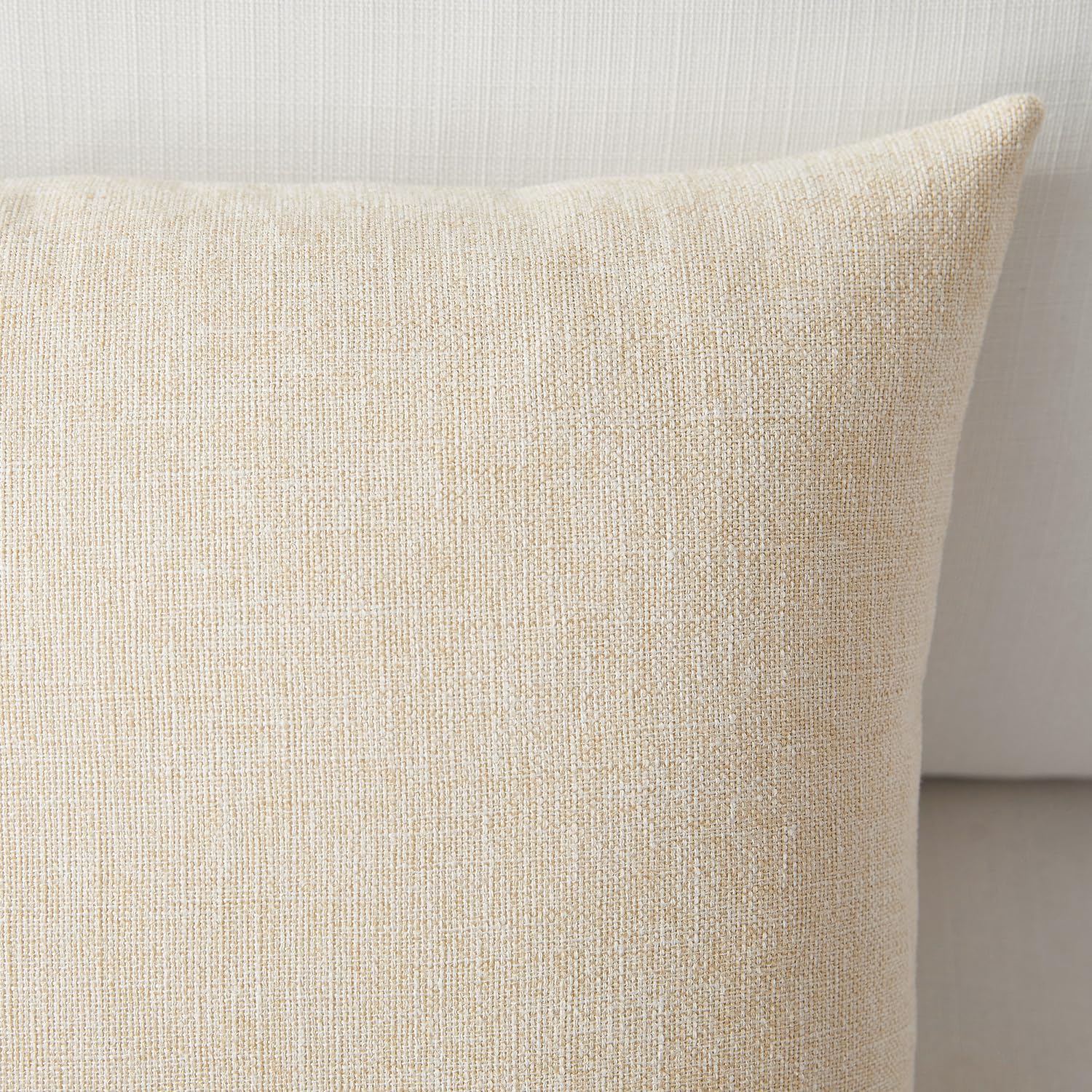 Foto 5 pulgar | Fundas De Almohada Meekio De Lino Beige Claro, 50 X 50 Cm, Juego De 2 - Venta Internacional.