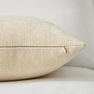 Foto 5 | Fundas De Almohada Meekio De Lino Beige Claro, 50 X 50 Cm, Juego De 2 - Venta Internacional.