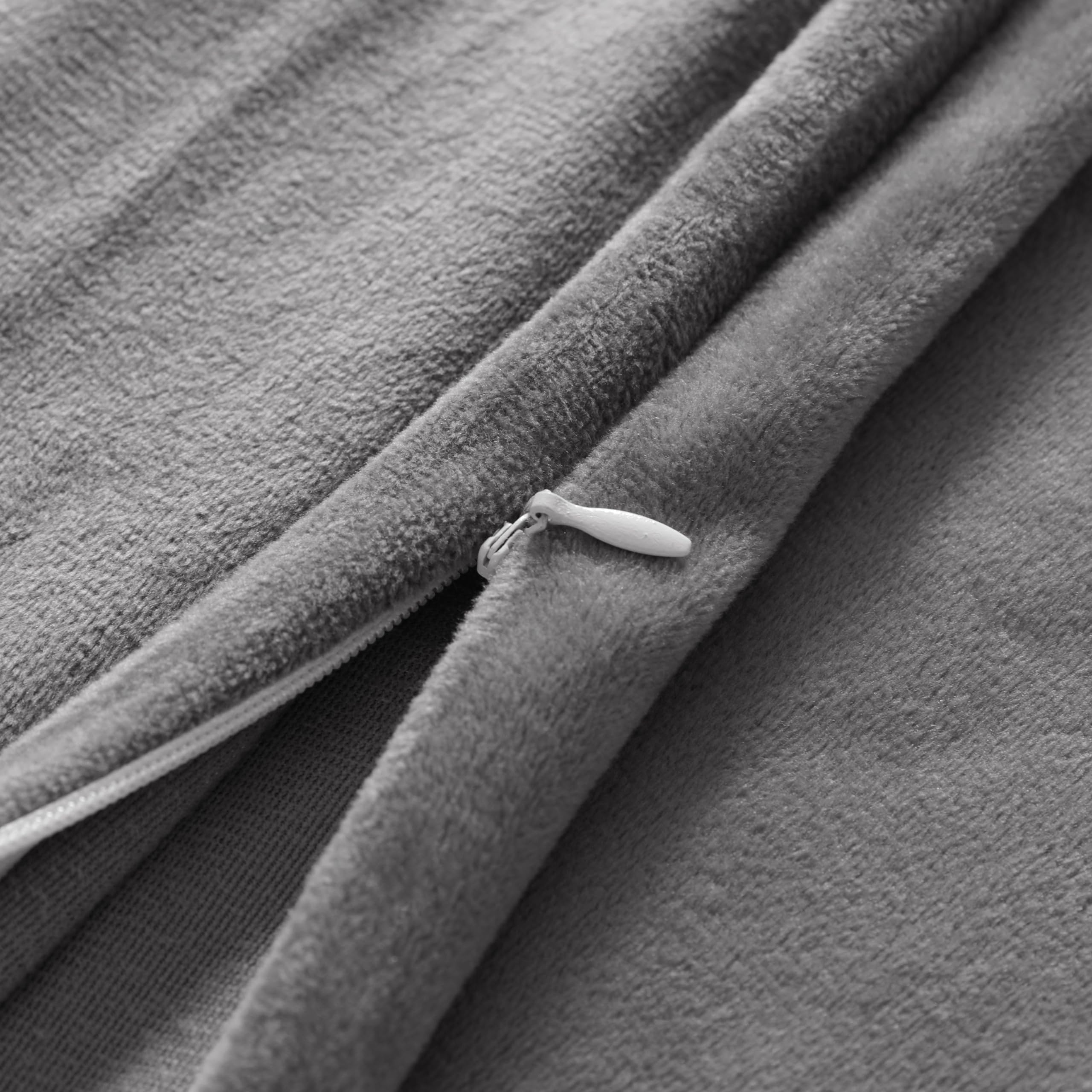 Foto 4 pulgar | Funda De Almohada Ntbay De Terciopelo Supersuave, 20 X 54 Cm, Gris Ahumado - Venta Internacional.
