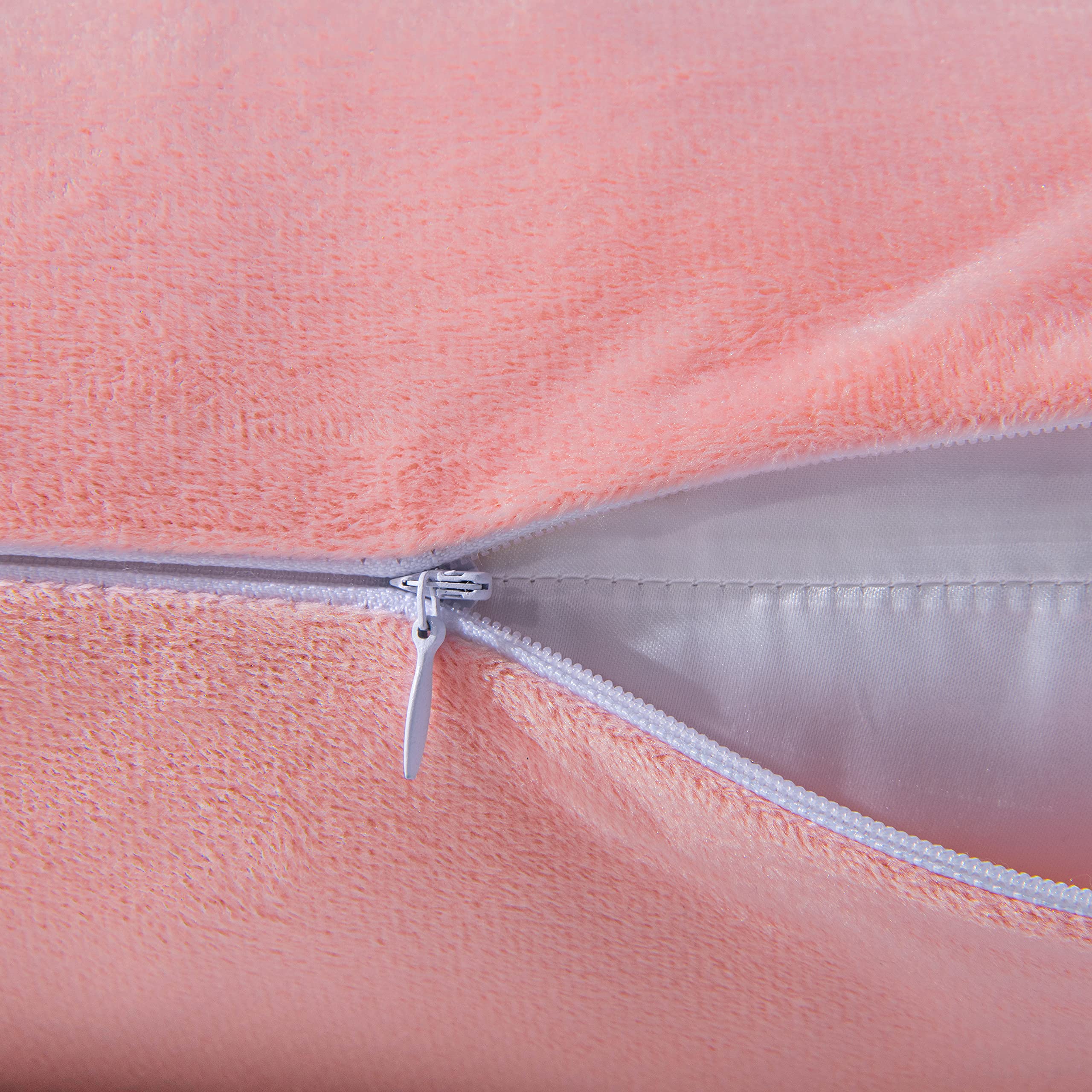 Foto 4 pulgar | Funda De Almohada Corporal Ntbay De Terciopelo Supersuave, 20 X 54 Cm, Rosa Claro - Venta Internacional.