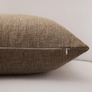 Foto 6 | Fundas De Almohada Meekio De Lino Marrón Oscuro, 50 X 50 Cm, Juego De 2 - Venta Internacional.