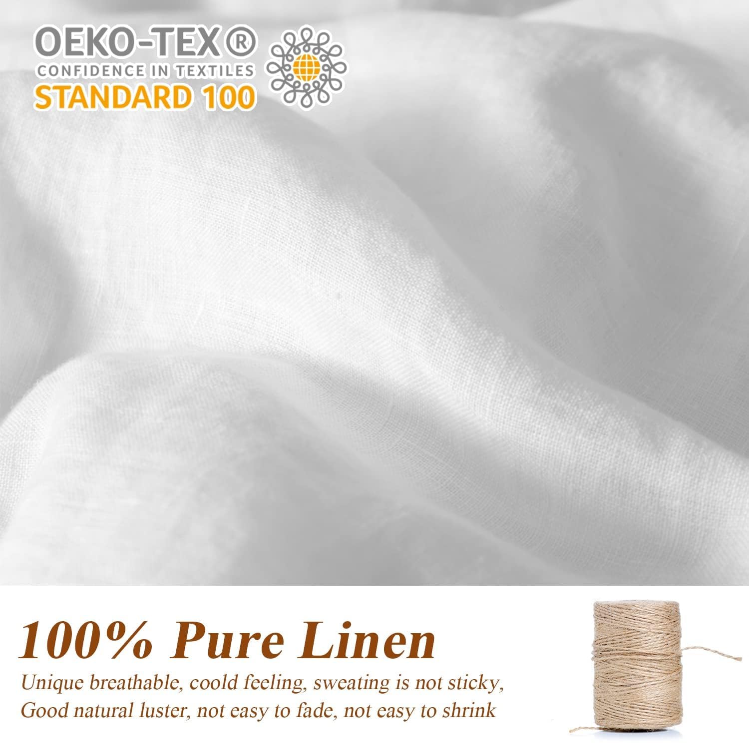 Foto 5 pulgar | Euro Shams Simple&opulence, 100% Lino, Con Ribete Blanco, 66 X 66 Cm - Venta Internacional.