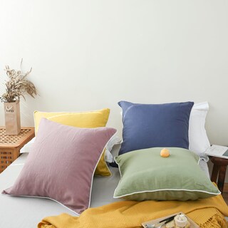 Foto 7 | Euro Shams Simple&opulence, 100% Lino, Con Ribete Blanco, 66 X 66 Cm - Venta Internacional.