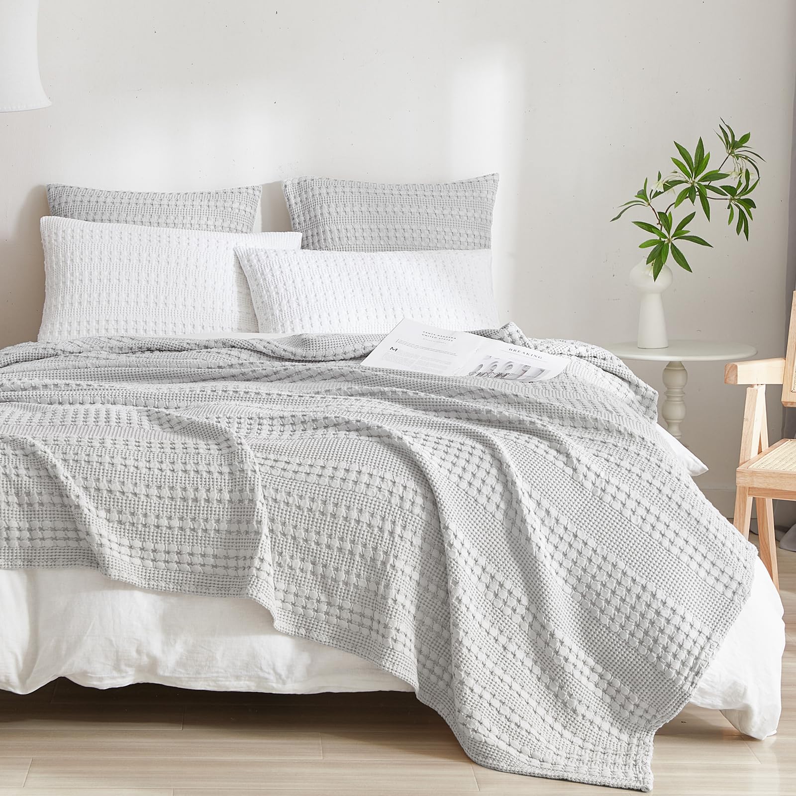 Foto 7 pulgar | Fundas de Almohada PHF Algodón Tejido Gofrado 60 x 60 cm Paquete de 2 - Venta Internacional