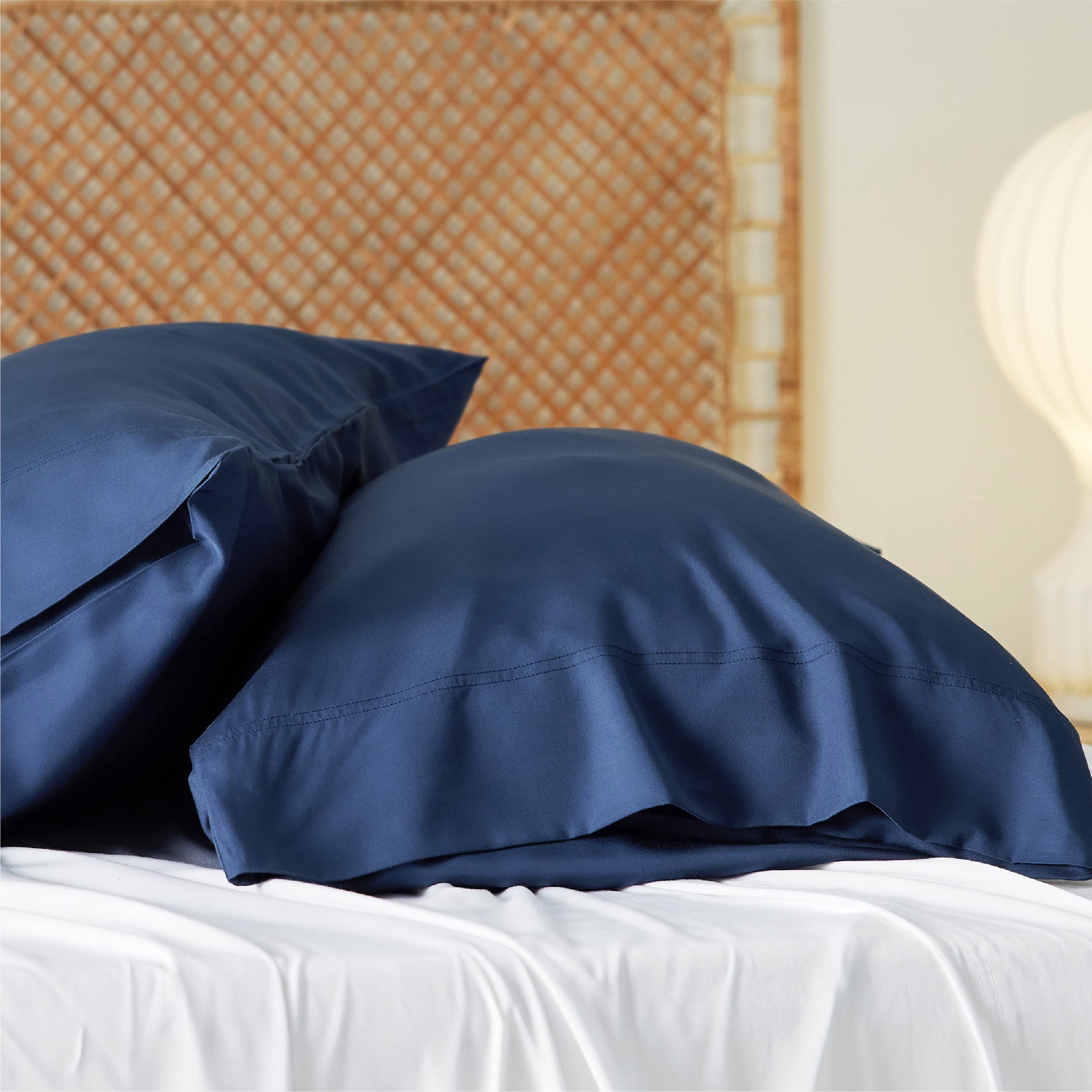 Foto 6 pulgar | Juego De 2 Fundas De Almohada Bedsure Cooling Queen Size, Color Azul Marino - Venta Internacional.