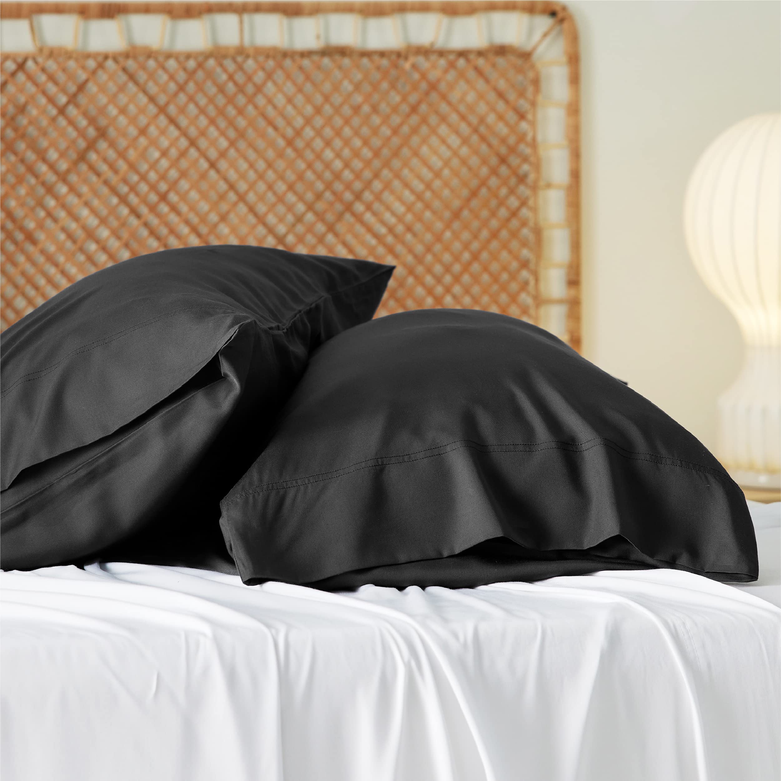 Foto 6 pulgar | Juego De 2 Fundas De Almohada Bedsure Cooling Queen Size, Color Negro - Venta Internacional.