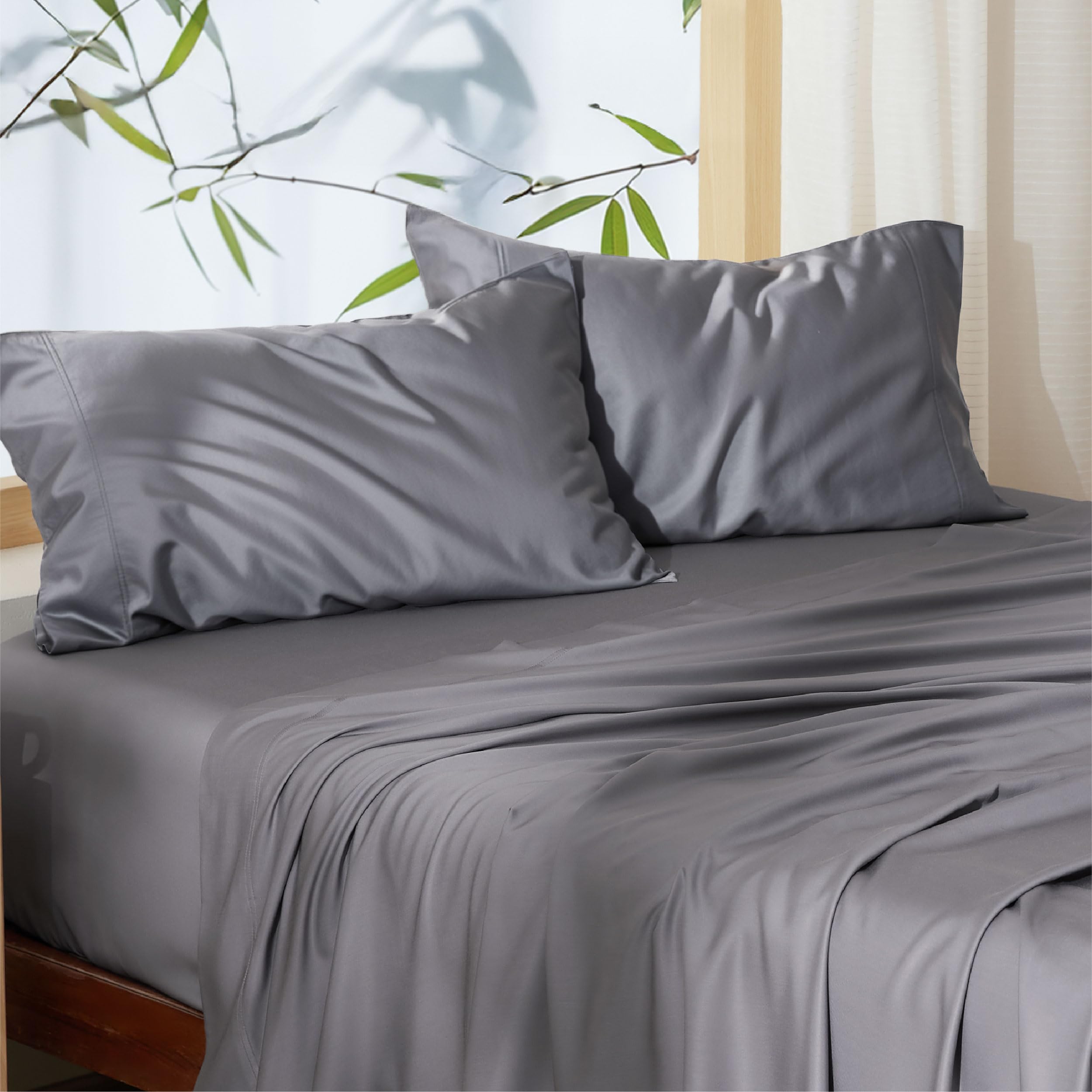 Foto 8 pulgar | Fundas De Almohada Bedsure Cooling, Tamaño Estándar, Paquete De 2, Color Gris Oscuro - Venta Internacional.