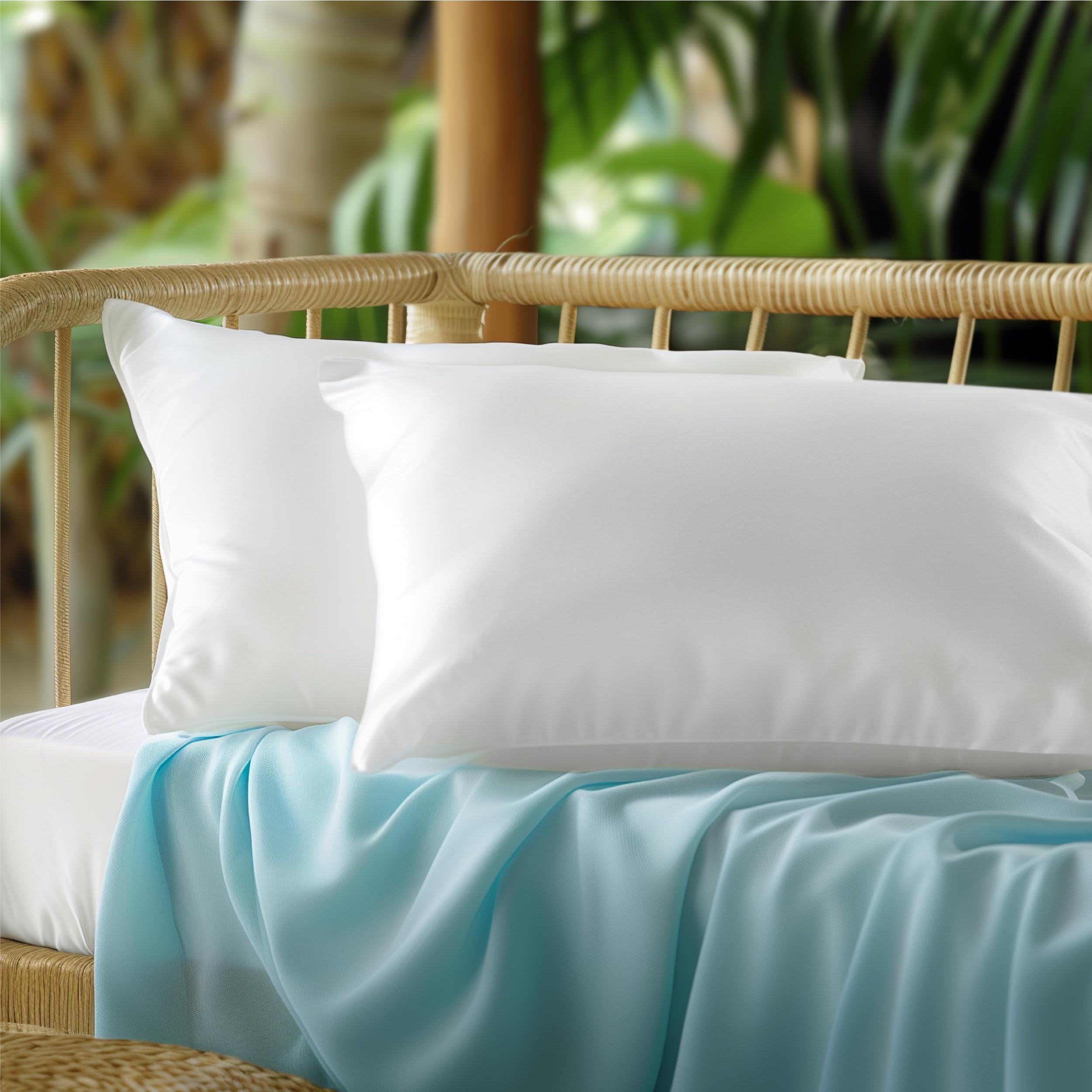 Foto 6 pulgar | Juego De 2 Fundas De Almohada Bedsure Cooling, Tamaño Estándar, Color Blanco - Venta Internacional.