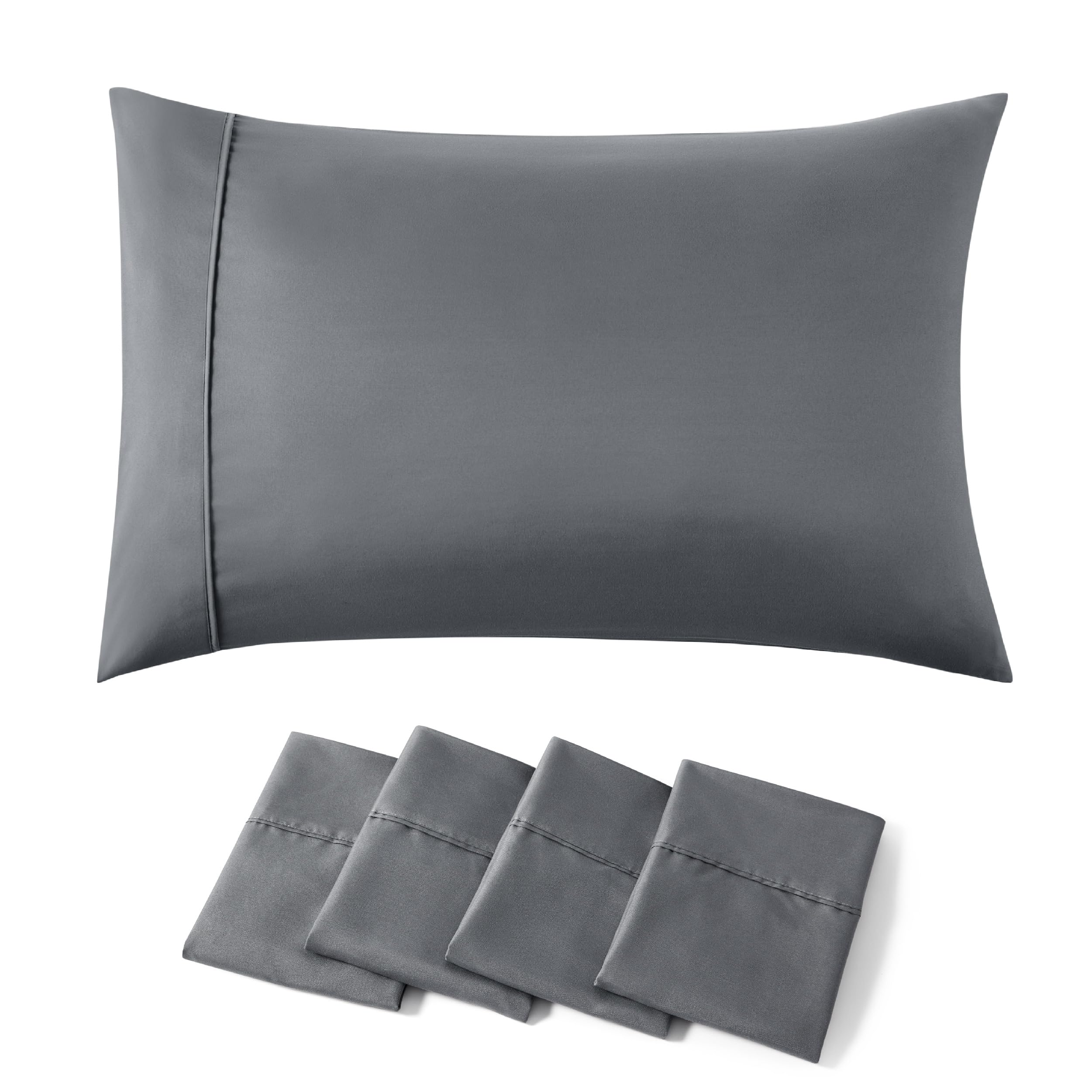 Fundas para Almohada Bedsure Gris 4 Piezas-Venta Internacional