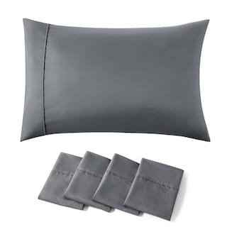 Foto 1 | Fundas para Almohada Bedsure Gris 4 Piezas-Venta Internacional