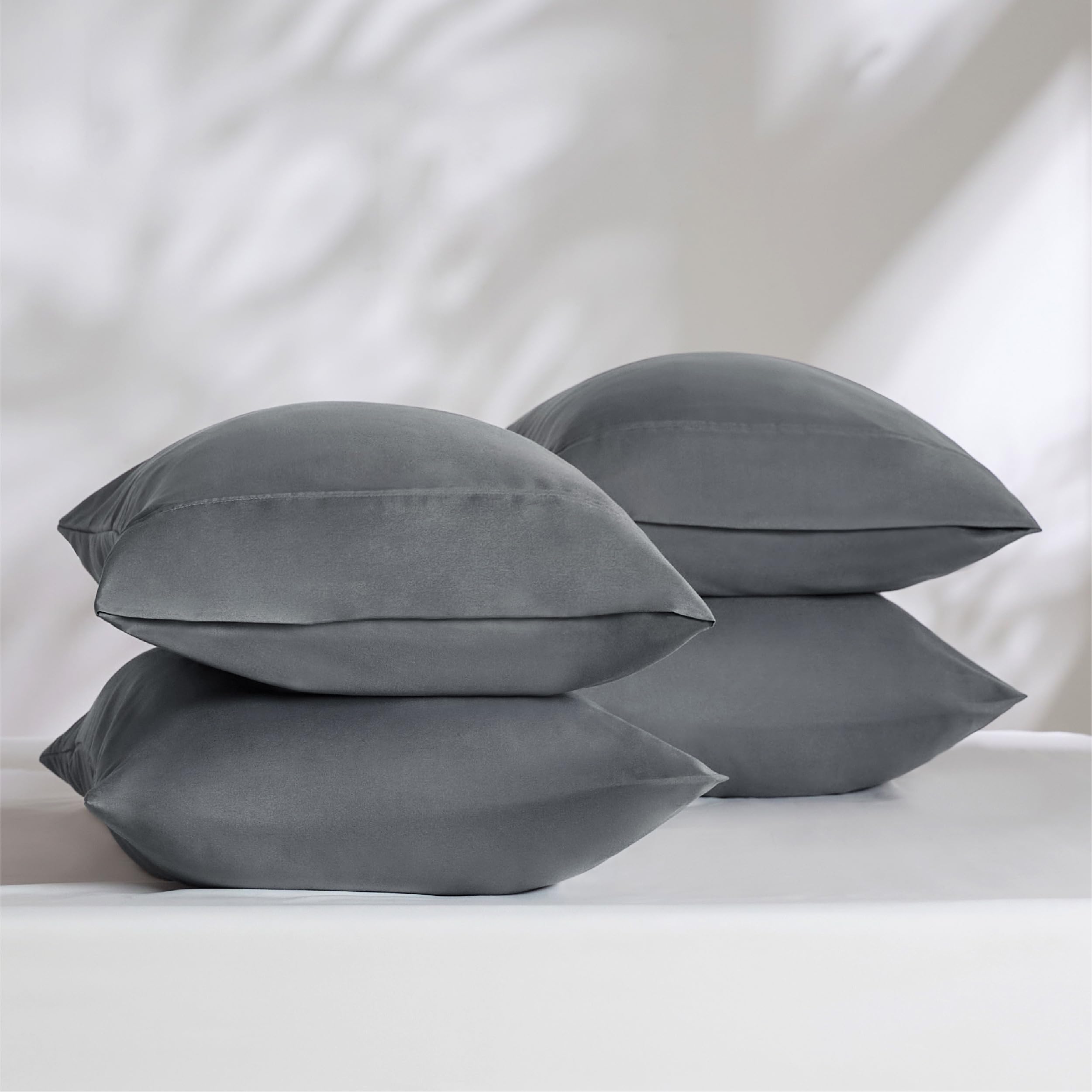 Foto 6 pulgar | Fundas para Almohada Bedsure Gris 4 Piezas-Venta Internacional