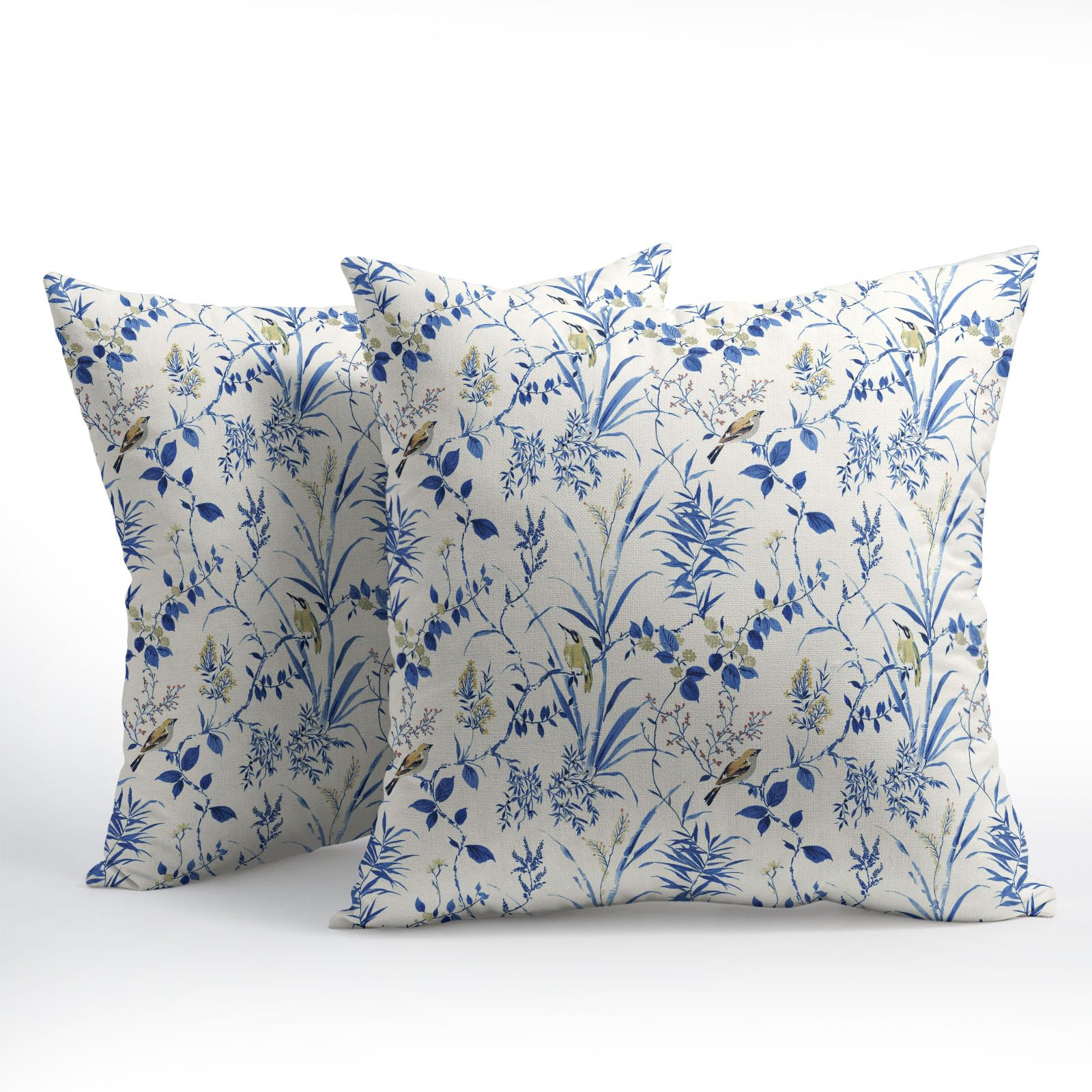 Foto 2 | Funda De Almohada Sweetshow Spring Blue Leaf, 45 X 45 Cm, Juego De 2 - Venta Internacional.