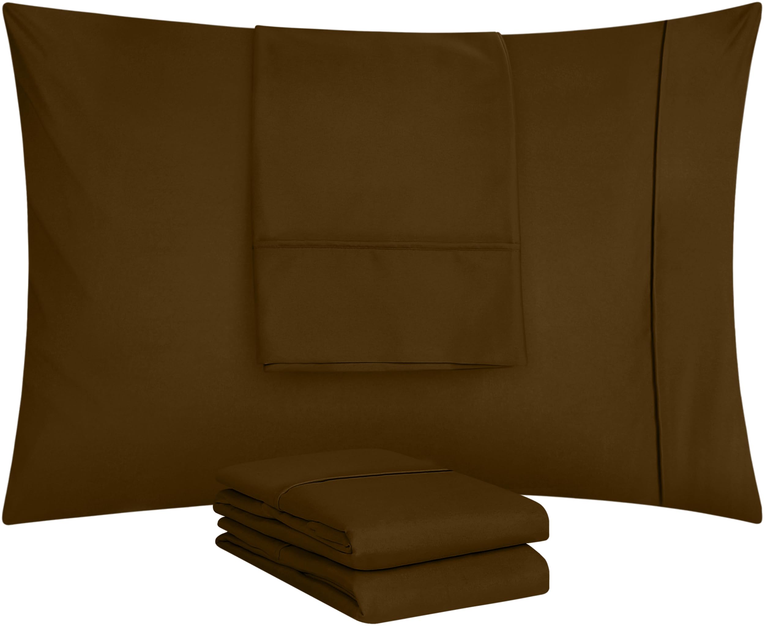 Foto 6 pulgar | Funda De Almohada Utopia Bedding Tamaño Queen, 20 X 30 Cm, Paquete De 4 Unidades, Color Moca - Venta Internacional.
