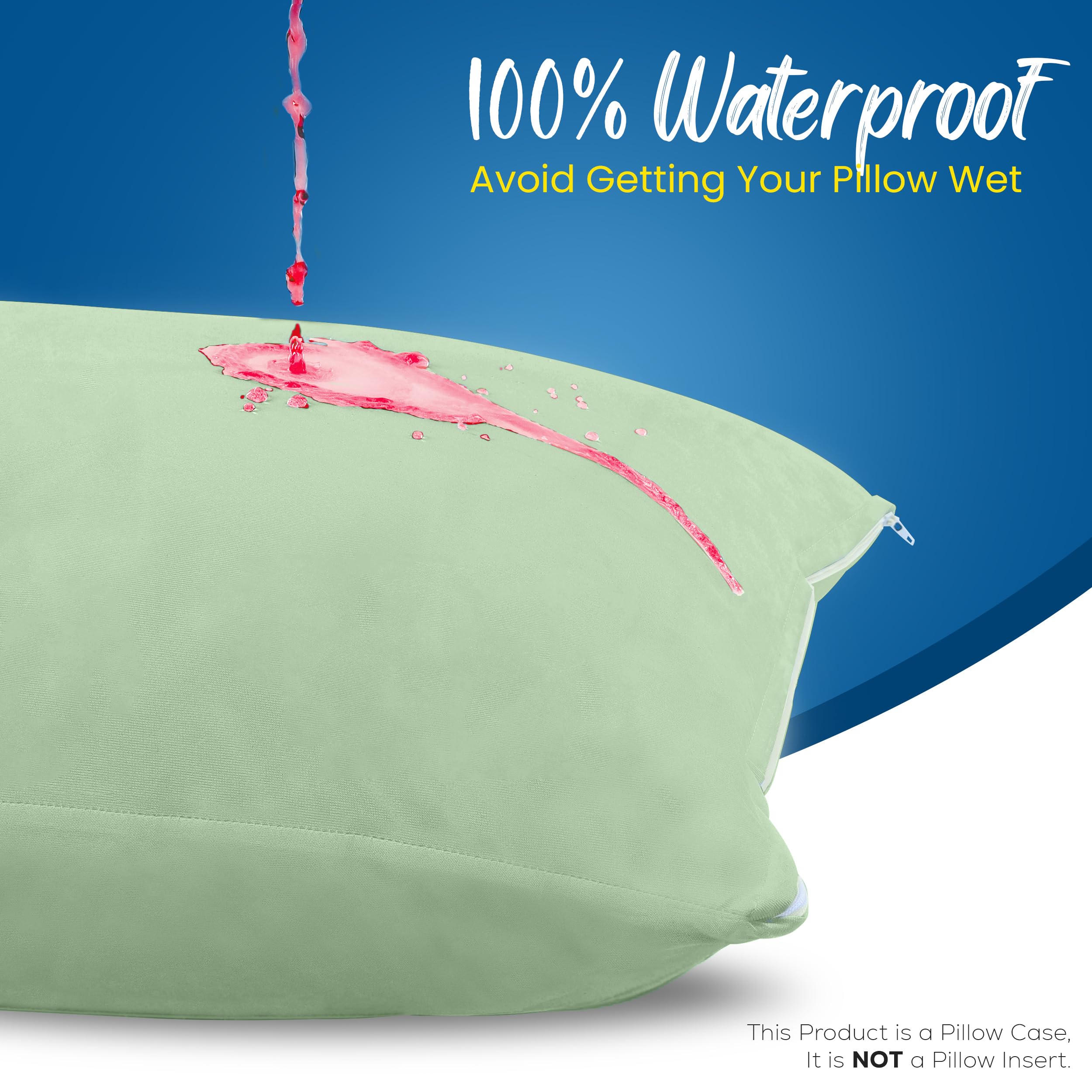 Foto 4 pulgar | Protectores De Almohada Utopia Bedding, Impermeables, Estándar, Paquete De 4 - Venta Internacional.