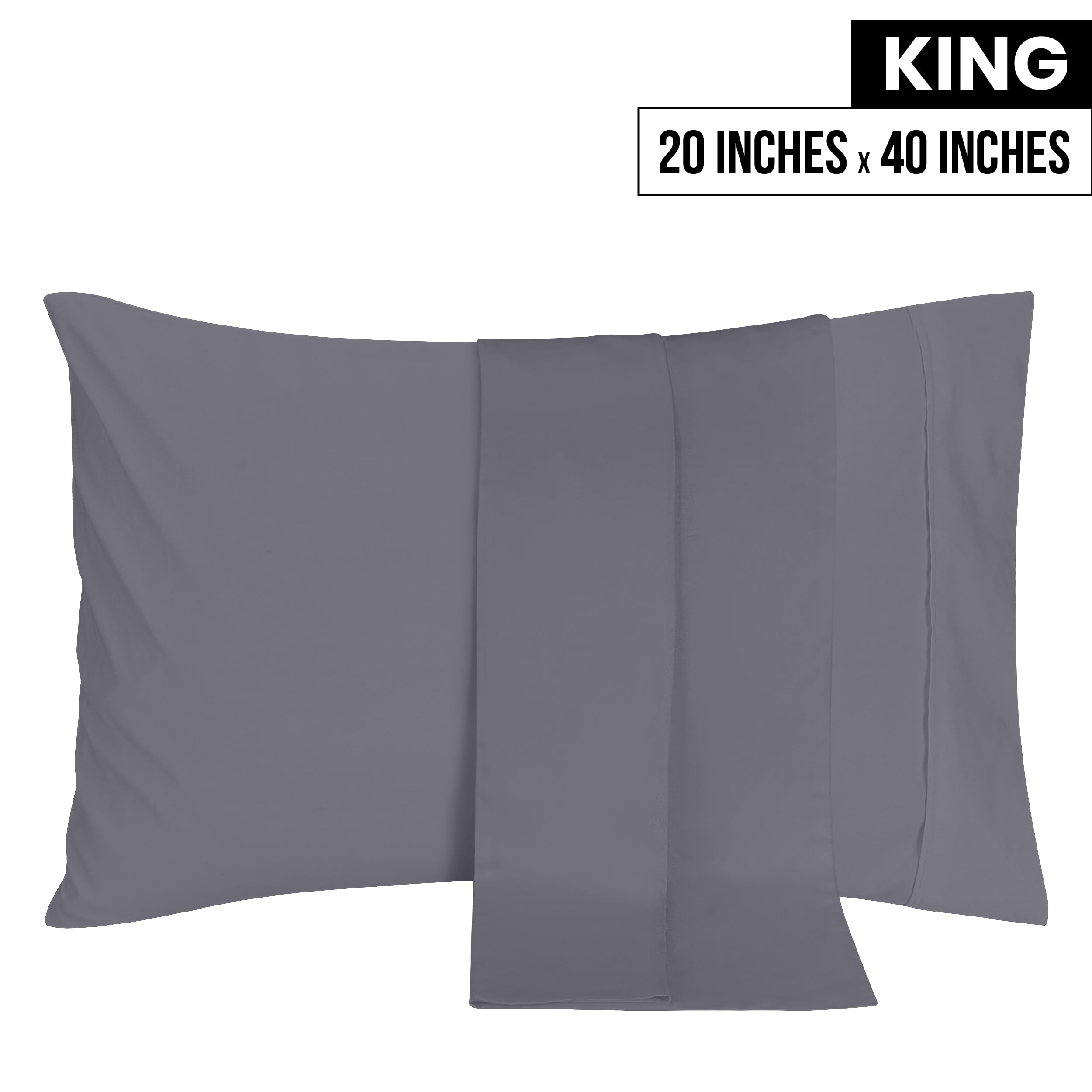 Foto 3 pulgar | Fundas De Almohada Utopia Bedding King De 50 X 100 Cm, 2 Unidades, Microfibra - Venta Internacional.