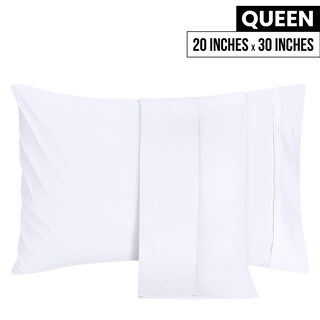 Foto 2 | Fundas De Almohada Utopia Bedding Queen, Paquete De 2 Unidades, 50 X 75 Cm, Color Blanco - Venta Internacional.