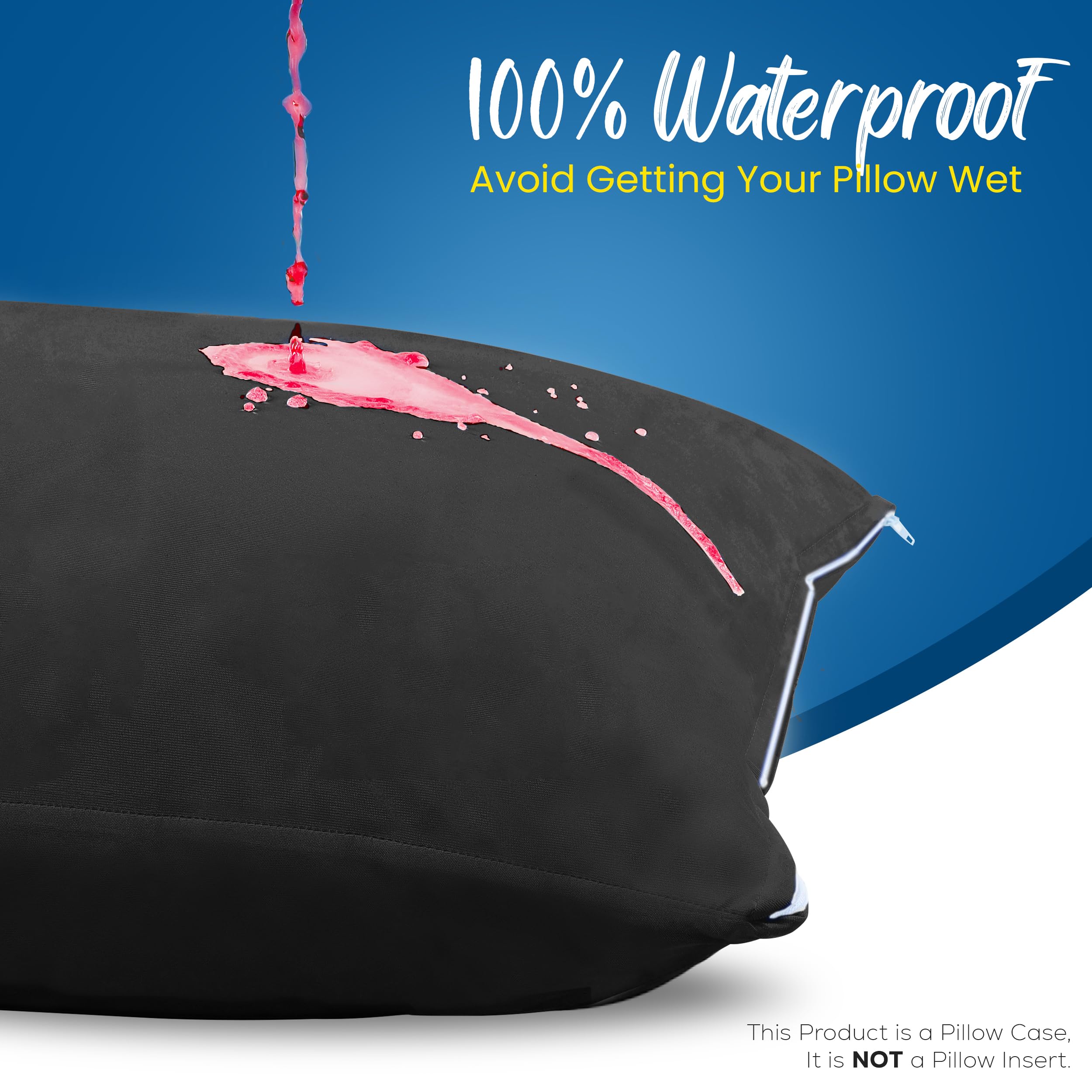Foto 3 | Protectores De Almohada Utopia Bedding, Impermeables, Tamaño Queen, Paquete De 4 - Venta Internacional.