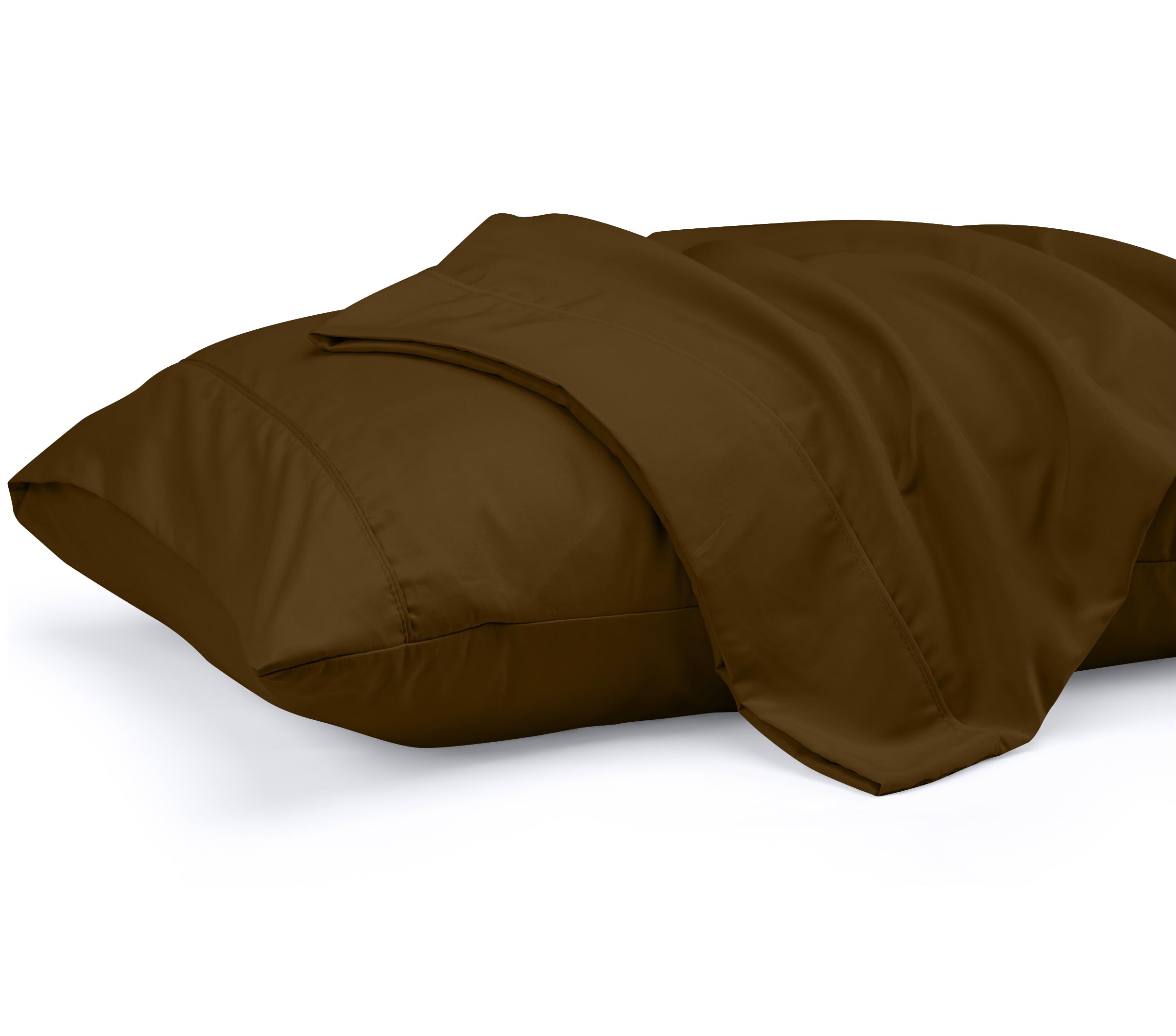 Fundas De Almohada Utopia Bedding King De 50 X 100 Cm, 2 Unidades, Color Moca - Venta Internacional.