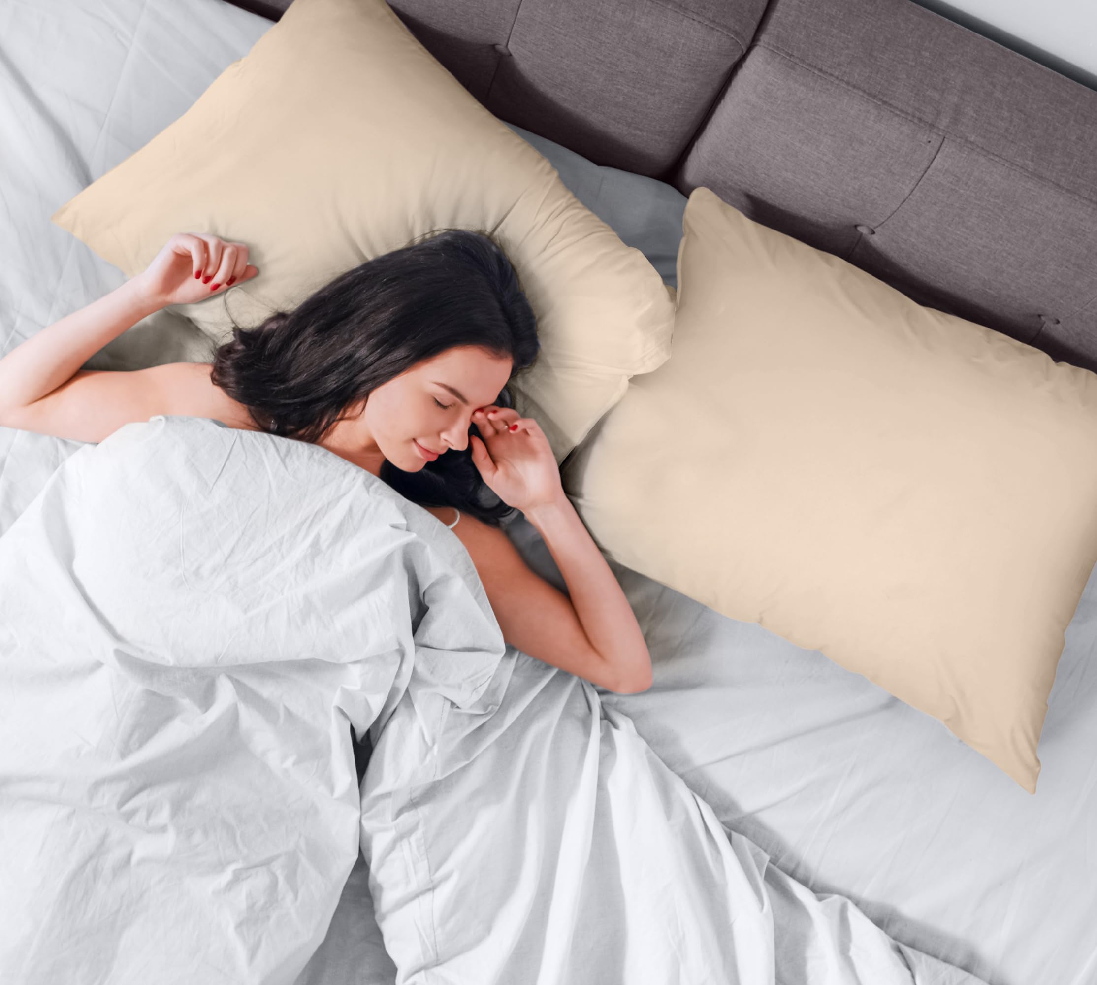 Foto 6 pulgar | Protectores De Almohada Utopia Bedding Impermeables (paquete De 2), Color Beige - Venta Internacional.