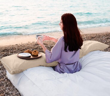Foto 7 | Protectores De Almohada Utopia Bedding Impermeables (paquete De 2), Color Beige - Venta Internacional.
