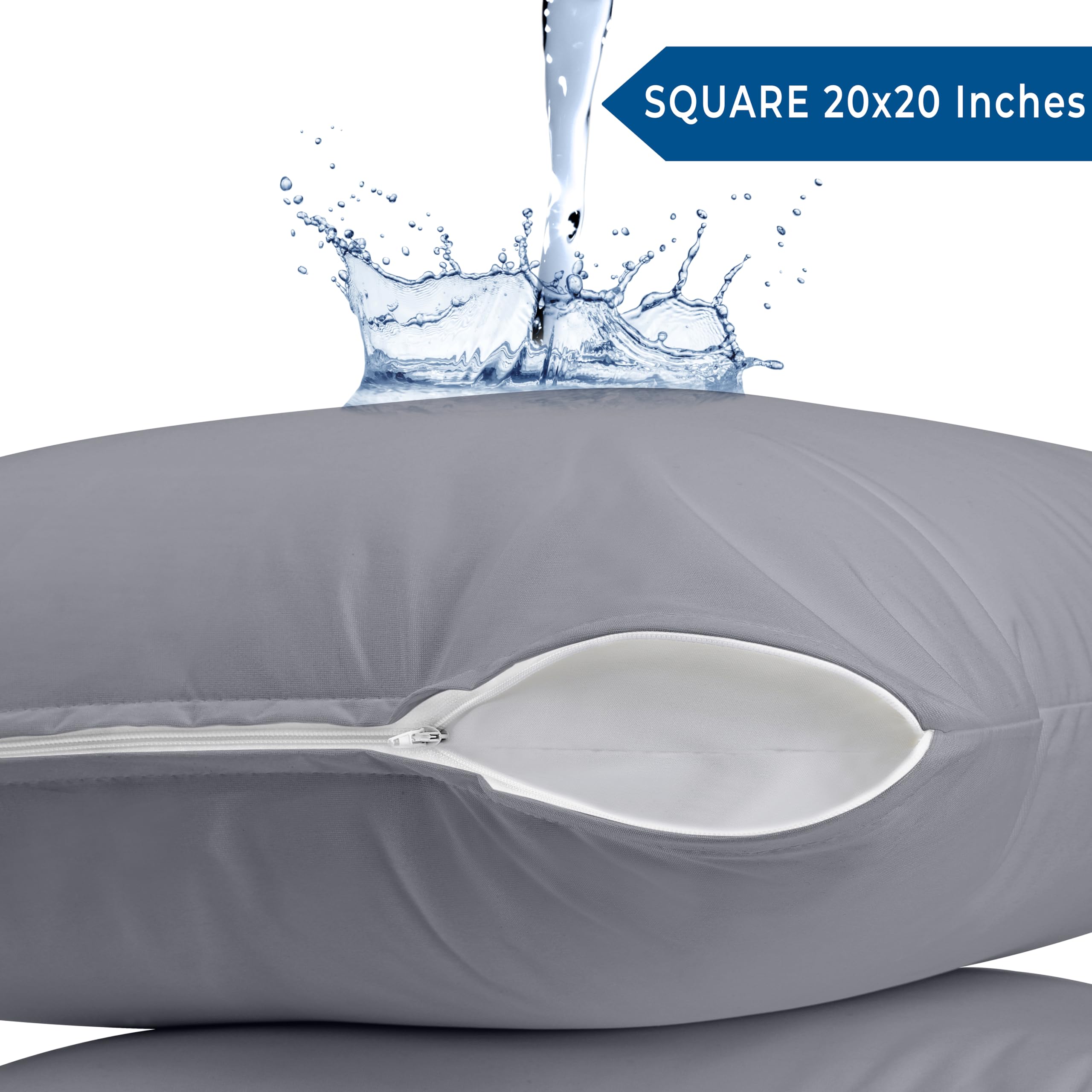 Foto 3 pulgar | Protectores De Almohada Utopia Bedding Impermeables De 20 X 20 Cm (paquete De 2) - Venta Internacional.