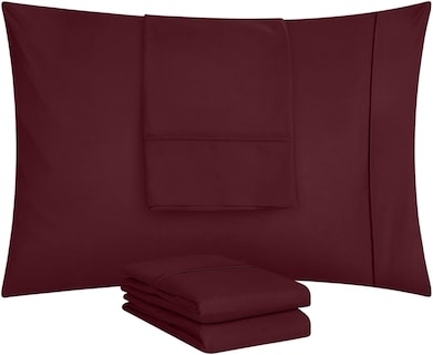 Foto 5 | Fundas De Almohada Utopia Bedding, Tamaño Estándar, 20 X 26 Pulgadas, Paquete De 4 - Venta Internacional.