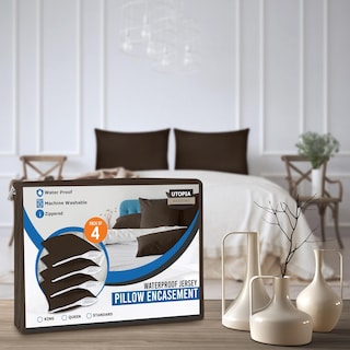 Foto 7 | Protectores De Almohada Utopia Bedding, Impermeables, Tamaño Queen, Paquete De 4 - Venta Internacional.