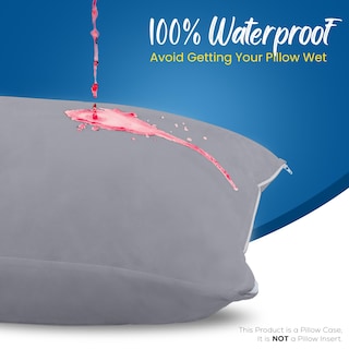 Foto 3 | Protectores De Almohada Utopia Bedding, Impermeables, Tamaño King X4, Color Gris - Venta Internacional.