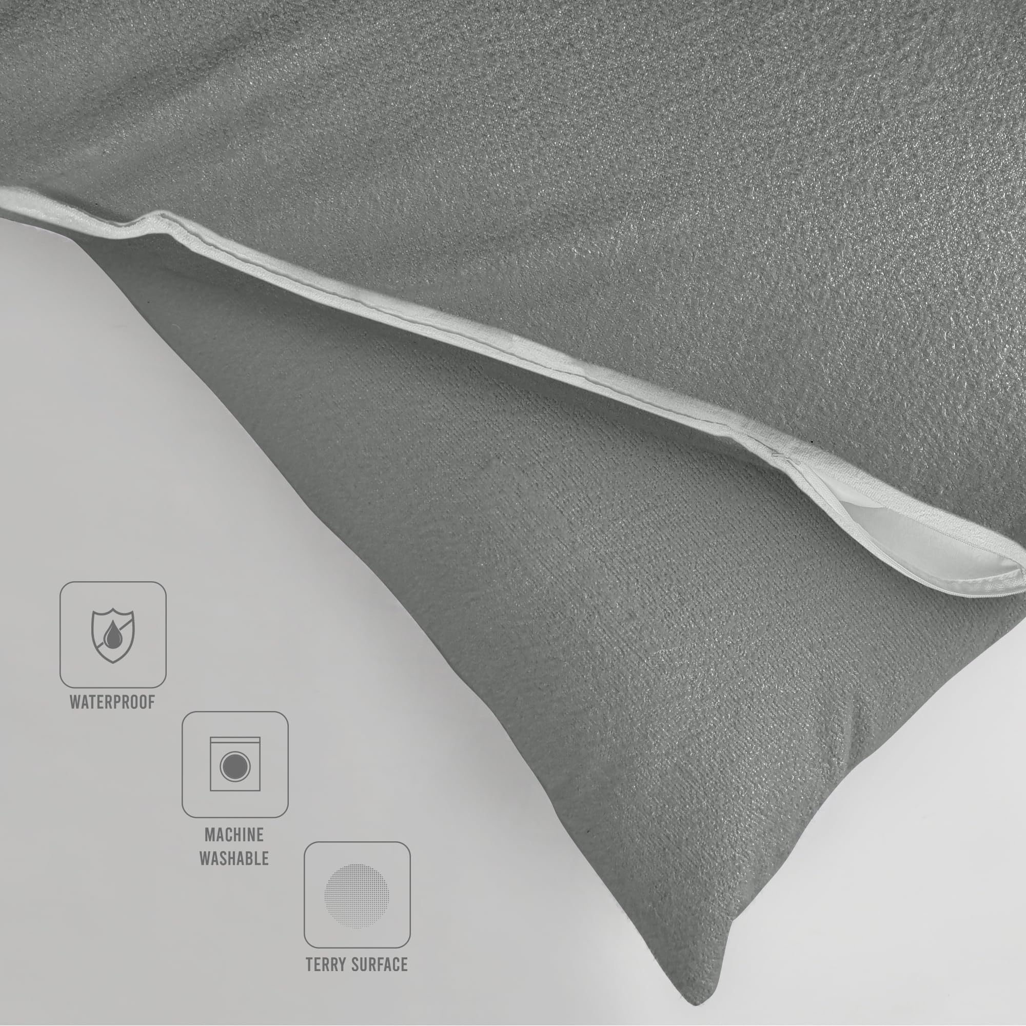 Foto 8 pulgar | Protectores De Almohada Impermeables Utopia Bedding Standard, Paquete De 2 - Venta Internacional.
