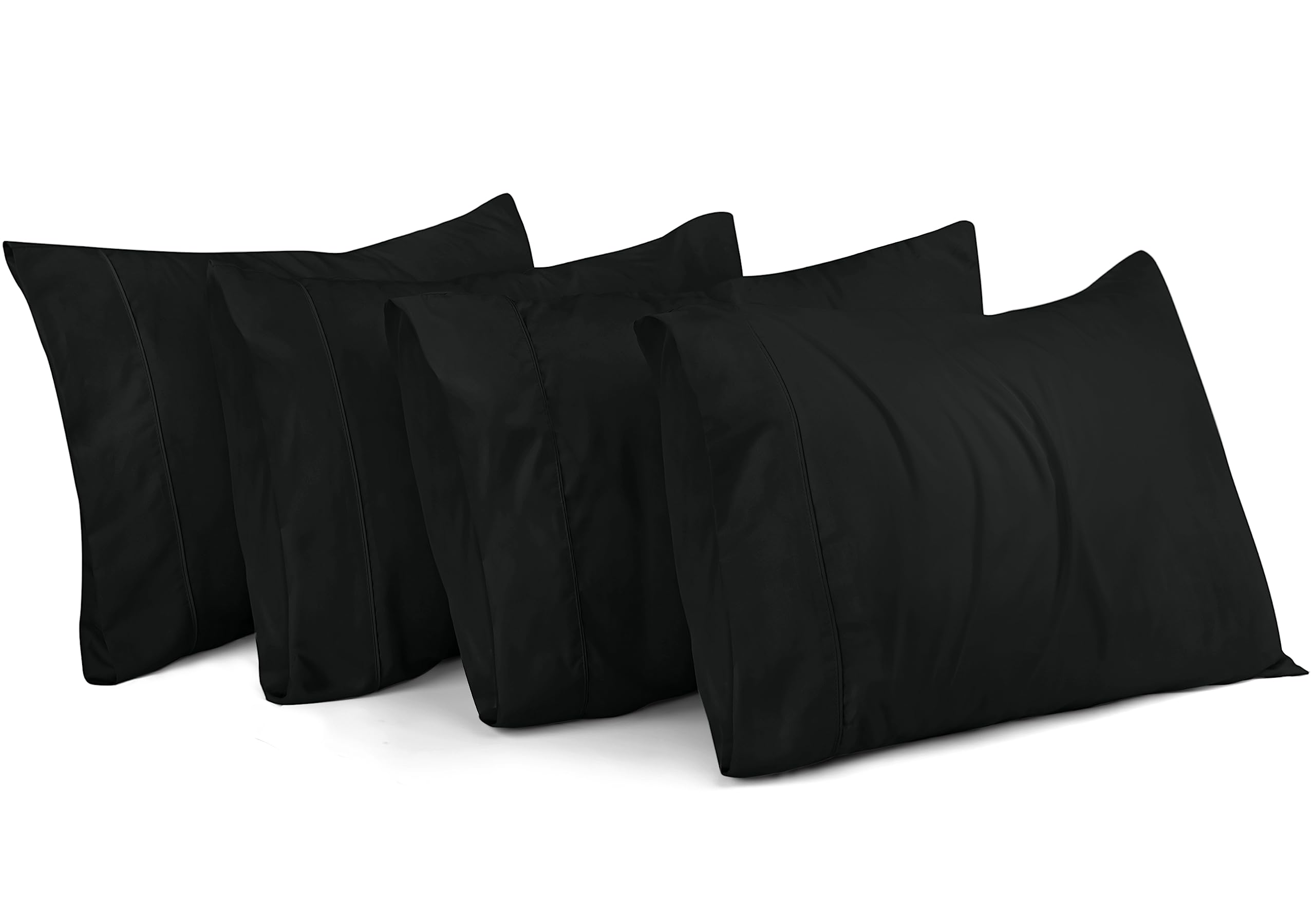 Funda De Almohada Utopia Bedding, Tamaño Estándar, 20 X 26 Cm, Paquete De 4 - Venta Internacional.