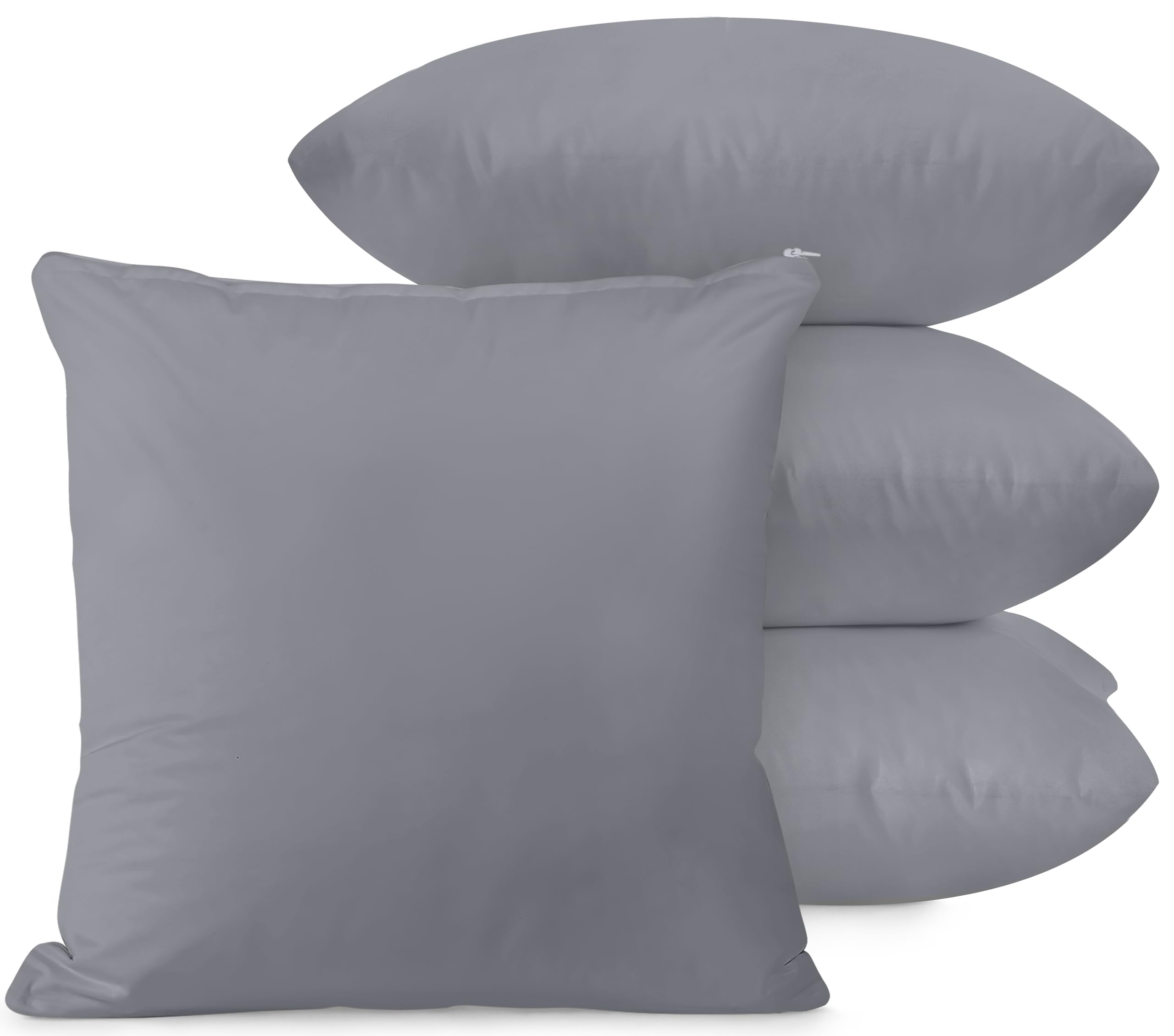 Protectores De Almohada Utopia Bedding, Impermeables, 26 X 26 Cm, Color Gris, Paquete De 4 - Venta Internacional.