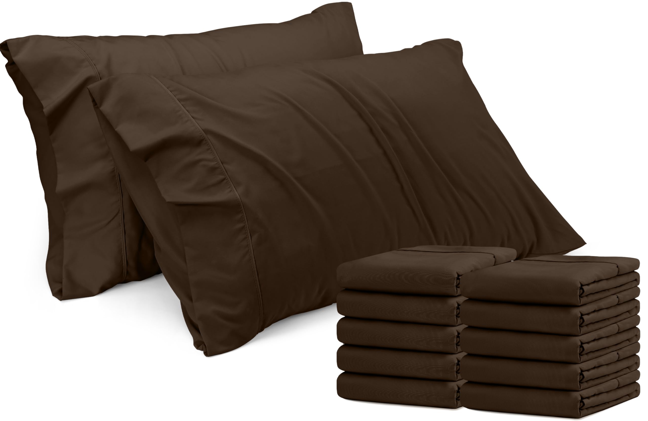Fundas De Almohada Utopia Bedding Tamaño Queen, 20 X 30 Cm, Paquete De 12 - Venta Internacional.
